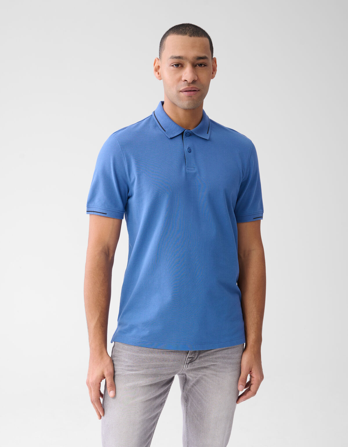Pique Polo Blau SHOEBY MEN