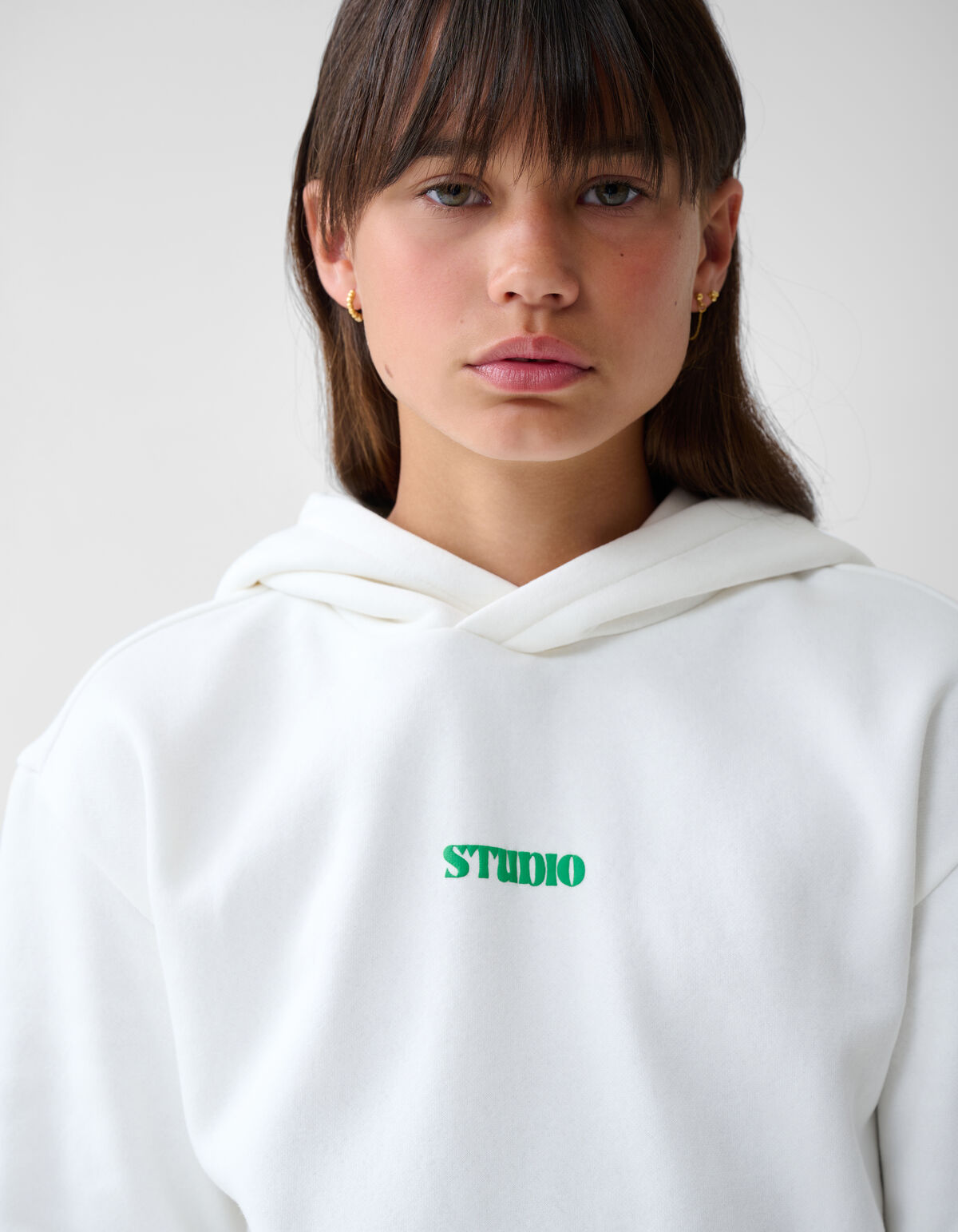 Artwork Hoodie Off White SHOEBY GIRLS