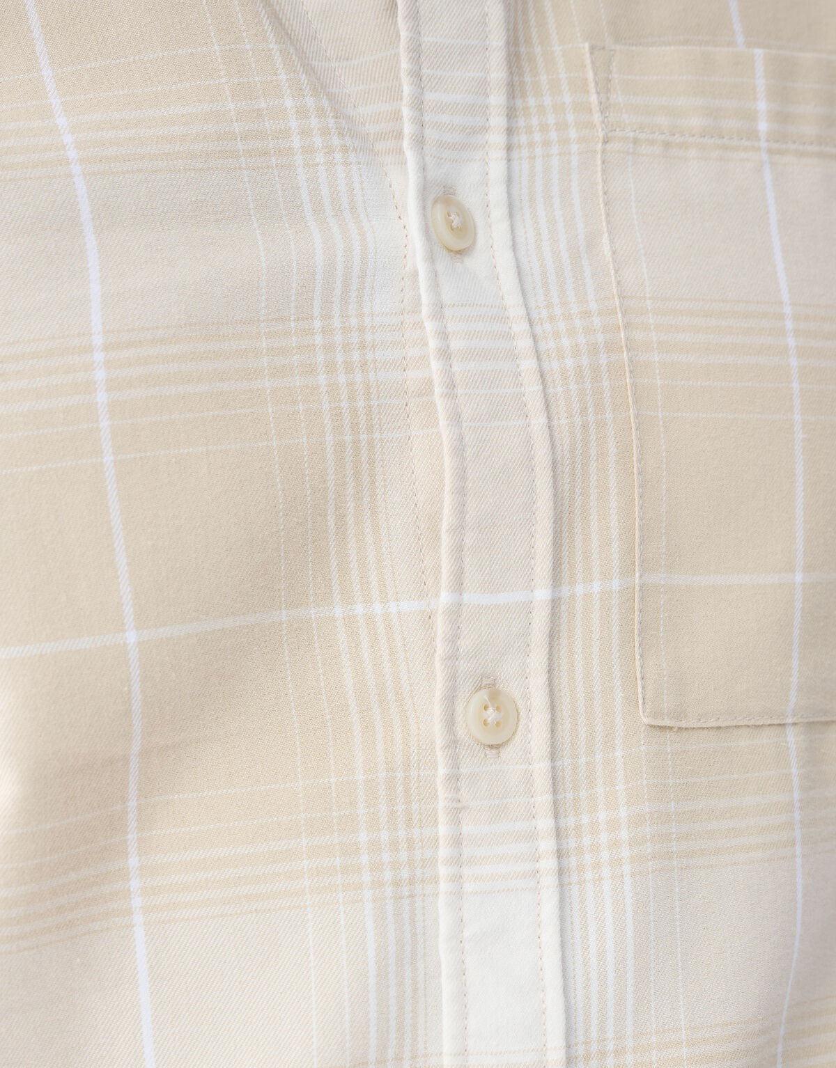 Flanell Karohemd Beige SHOEBY MEN