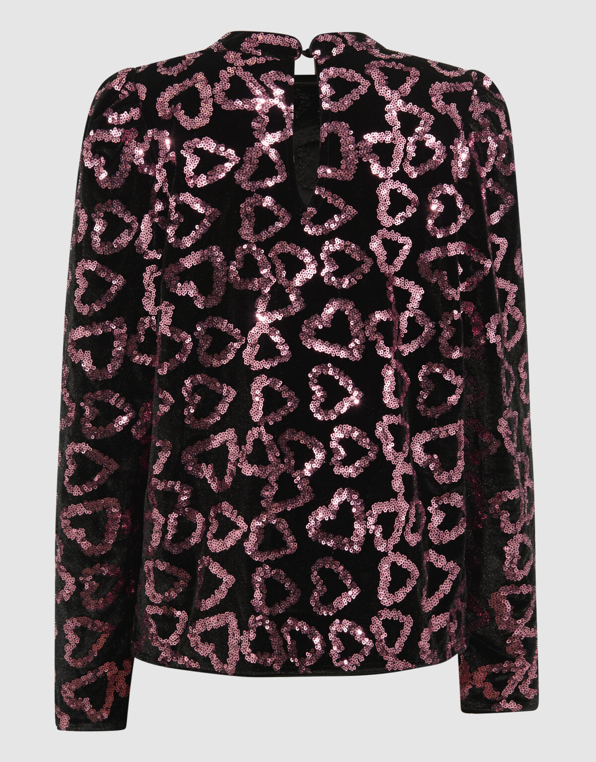 Paillettenherz-Top in Hellrosa SHOEBY GIRLS