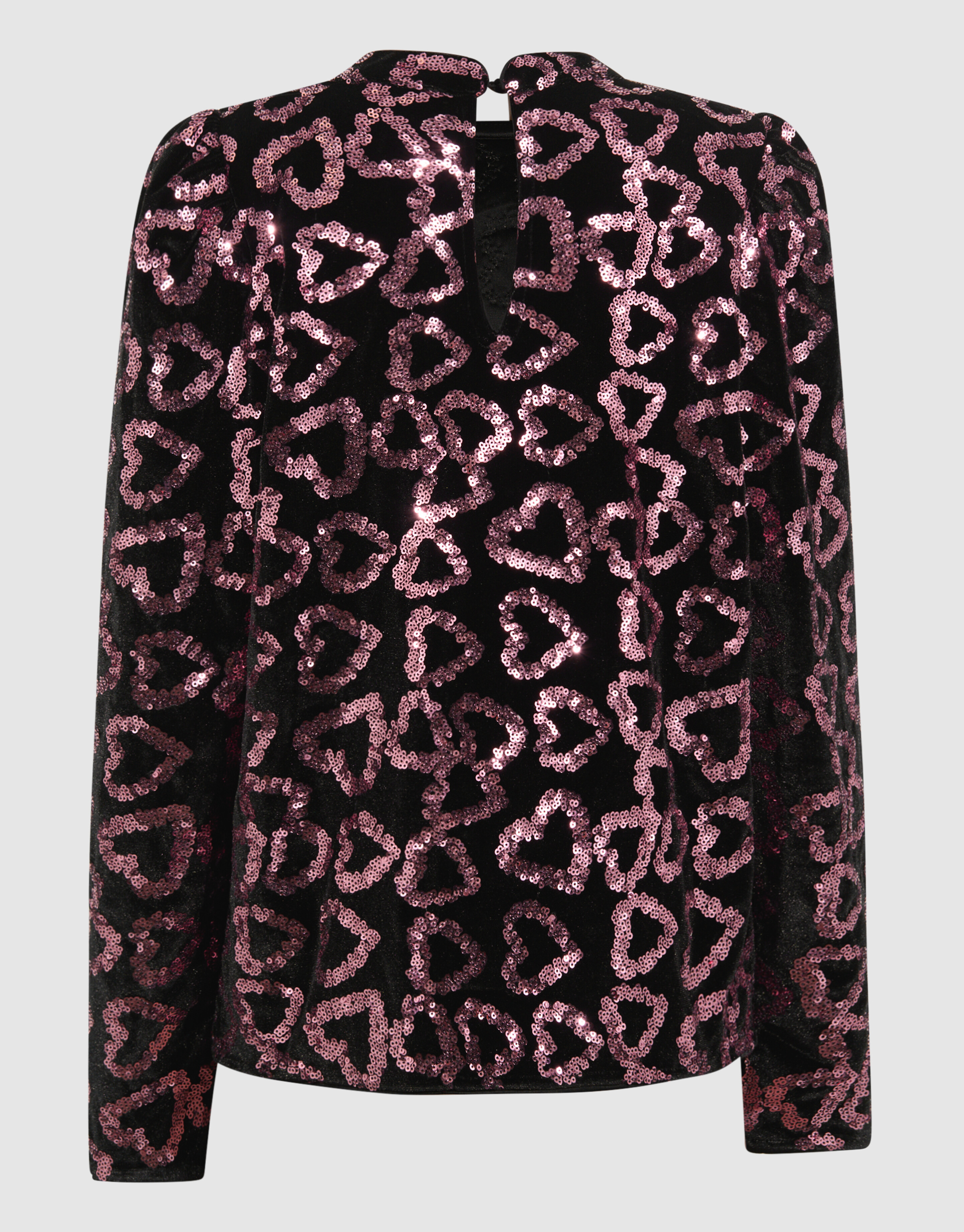 Paillettenherz-Top in Hellrosa SHOEBY GIRLS