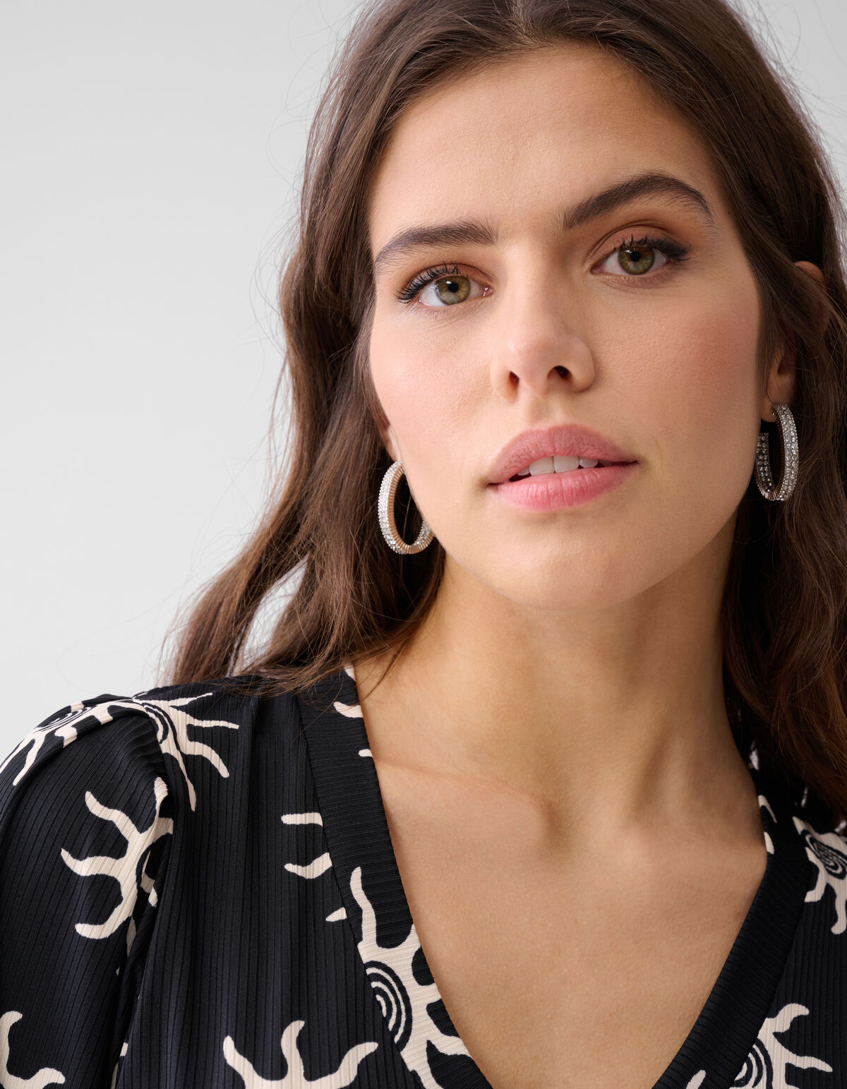 Rippen-Jersey-Top Schwarz SHOEBY WOMEN