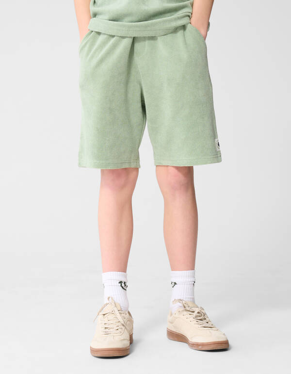 Frottier-Shorts Hellgr&uuml;n SHOEBY BOYS