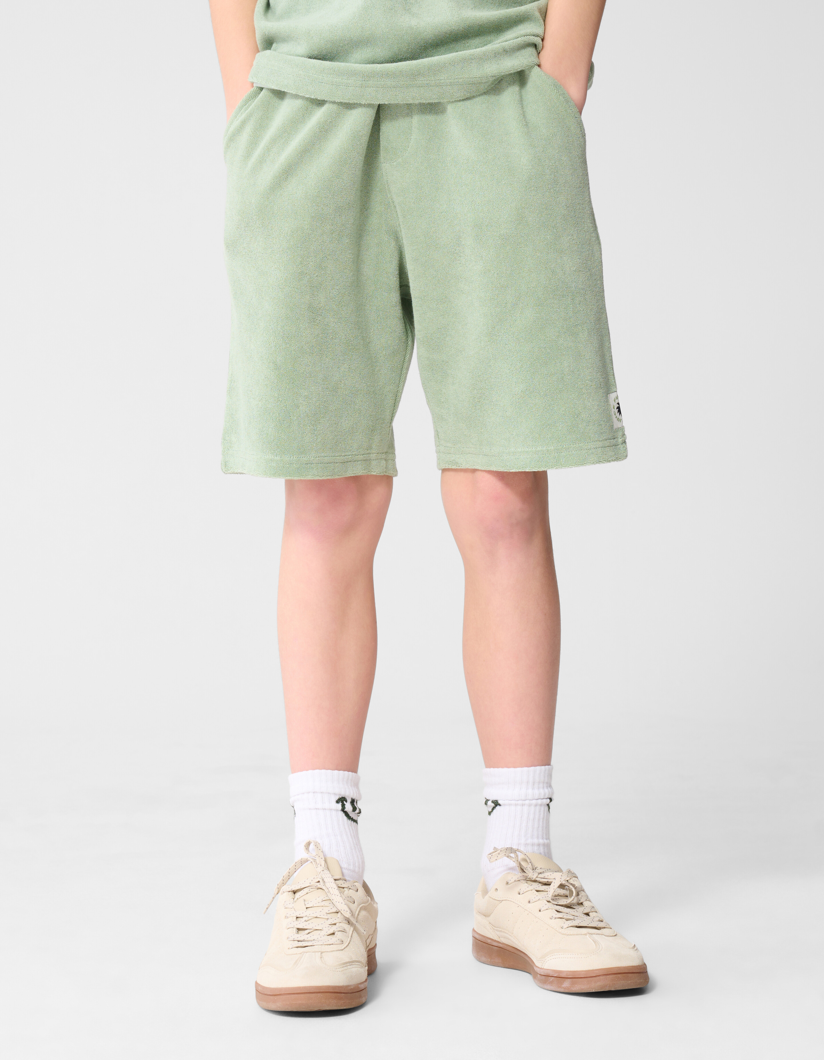 Frottier-Shorts Hellgr&uuml;n SHOEBY BOYS