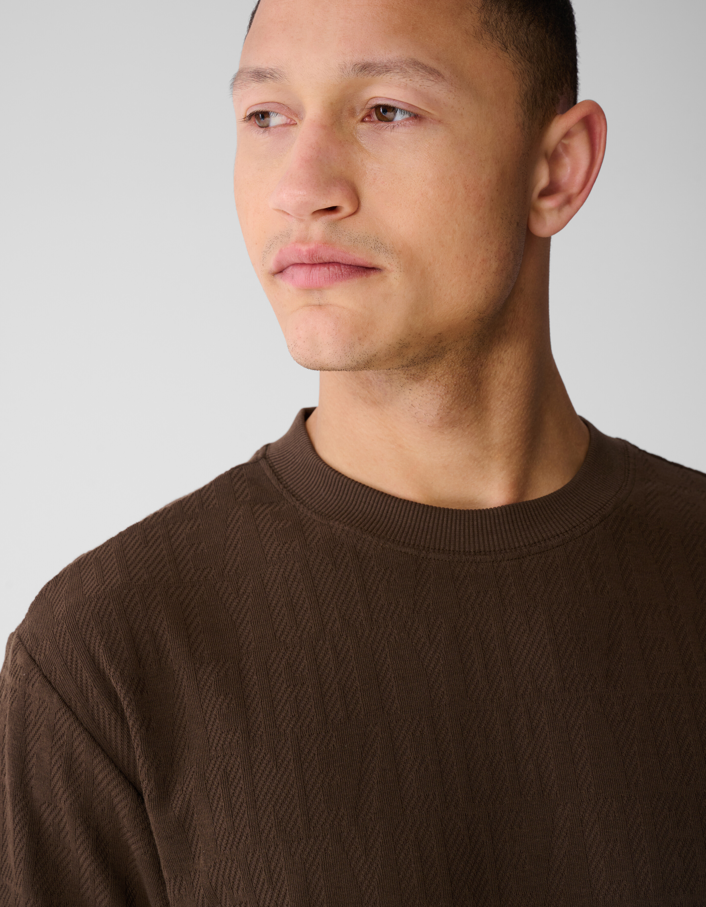 Eighty One Text T-Shirt Dunkelbraun SHOEBY MEN