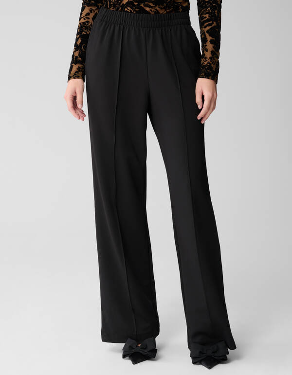 Basic-Hose mit weitem Bein Schwarz SHOEBY WOMEN