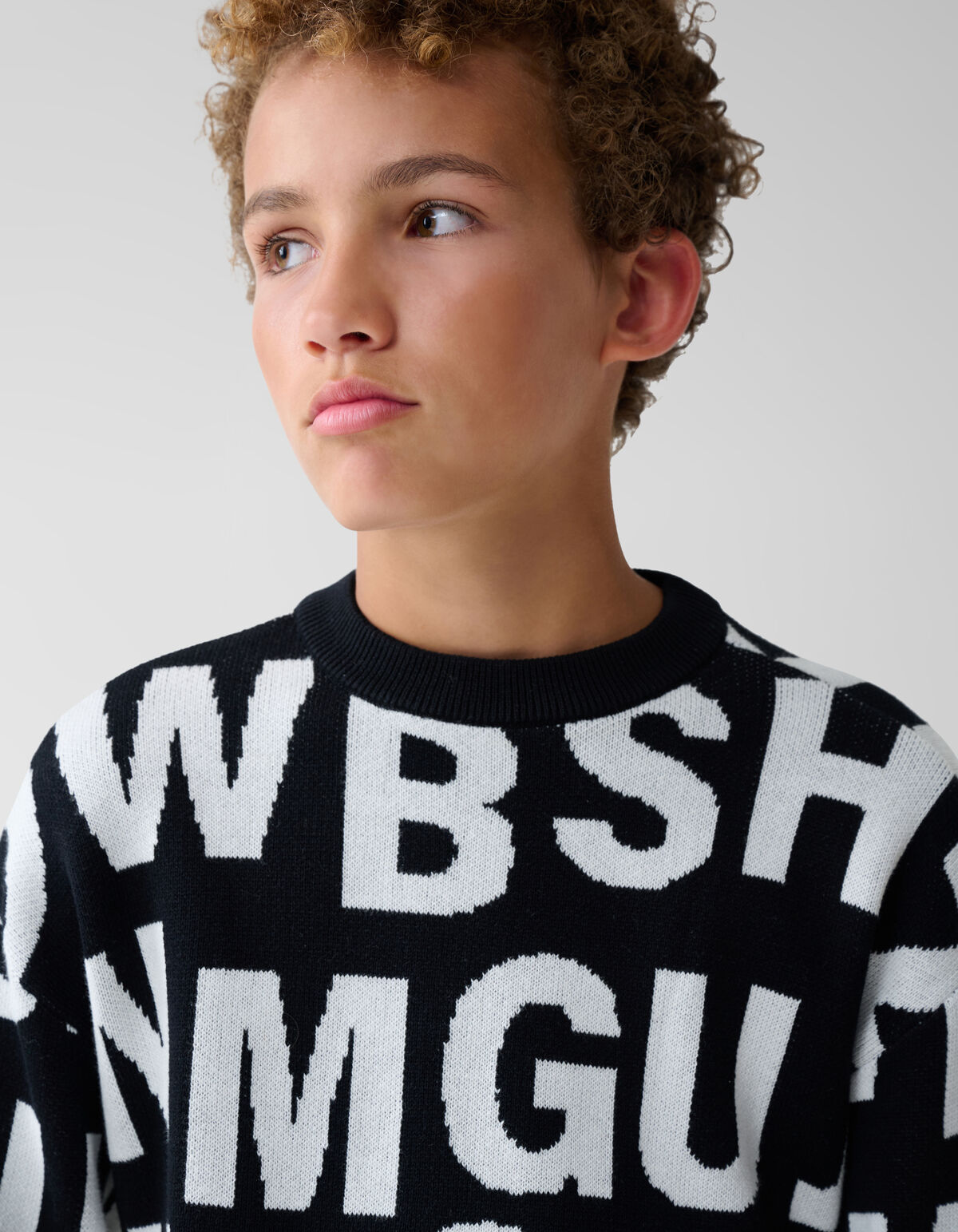 Typo Pullover Schwarz SHOEBY BOYS