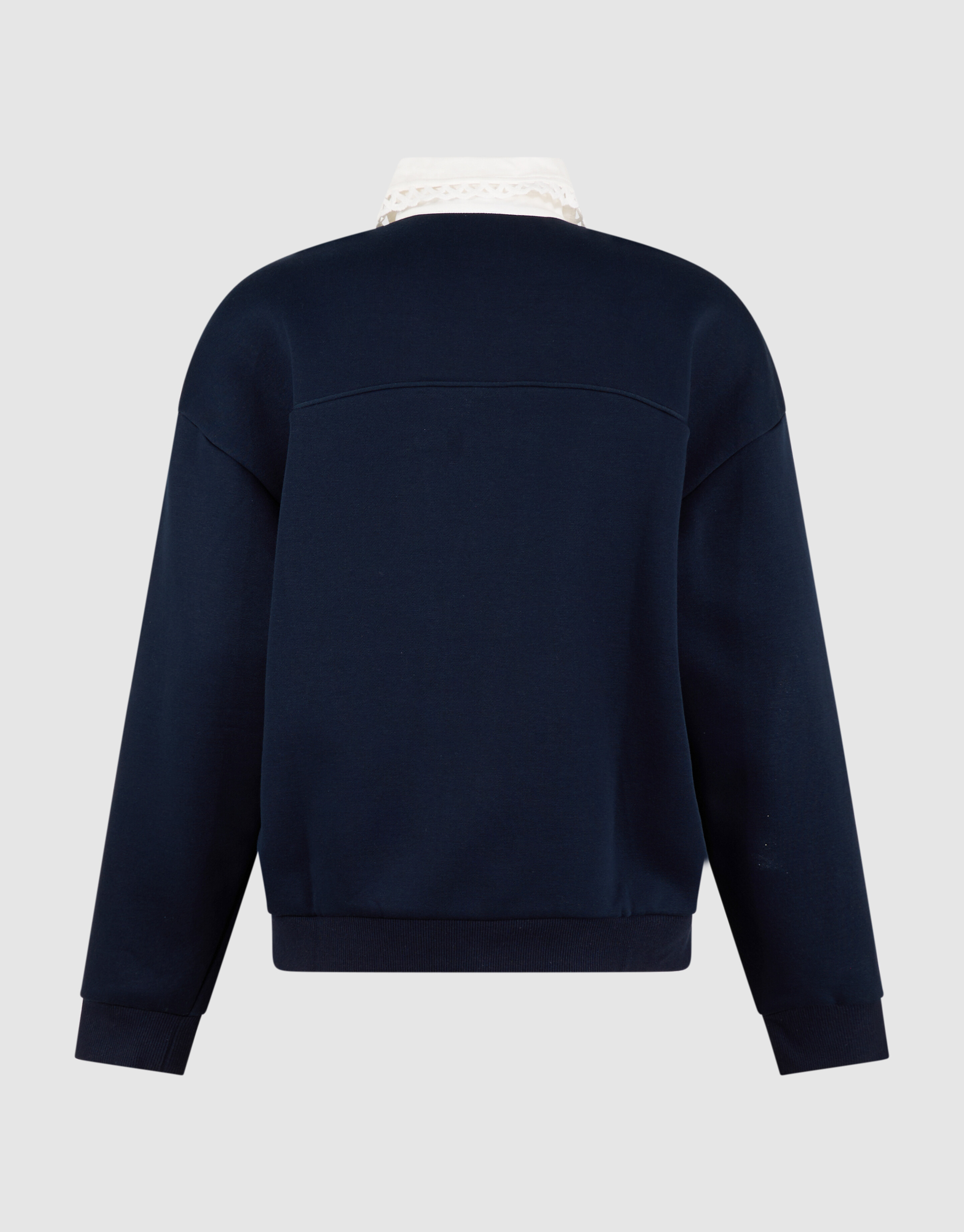 Sporty Polo Sweatshirt Dunkelblau SHOEBY WOMEN