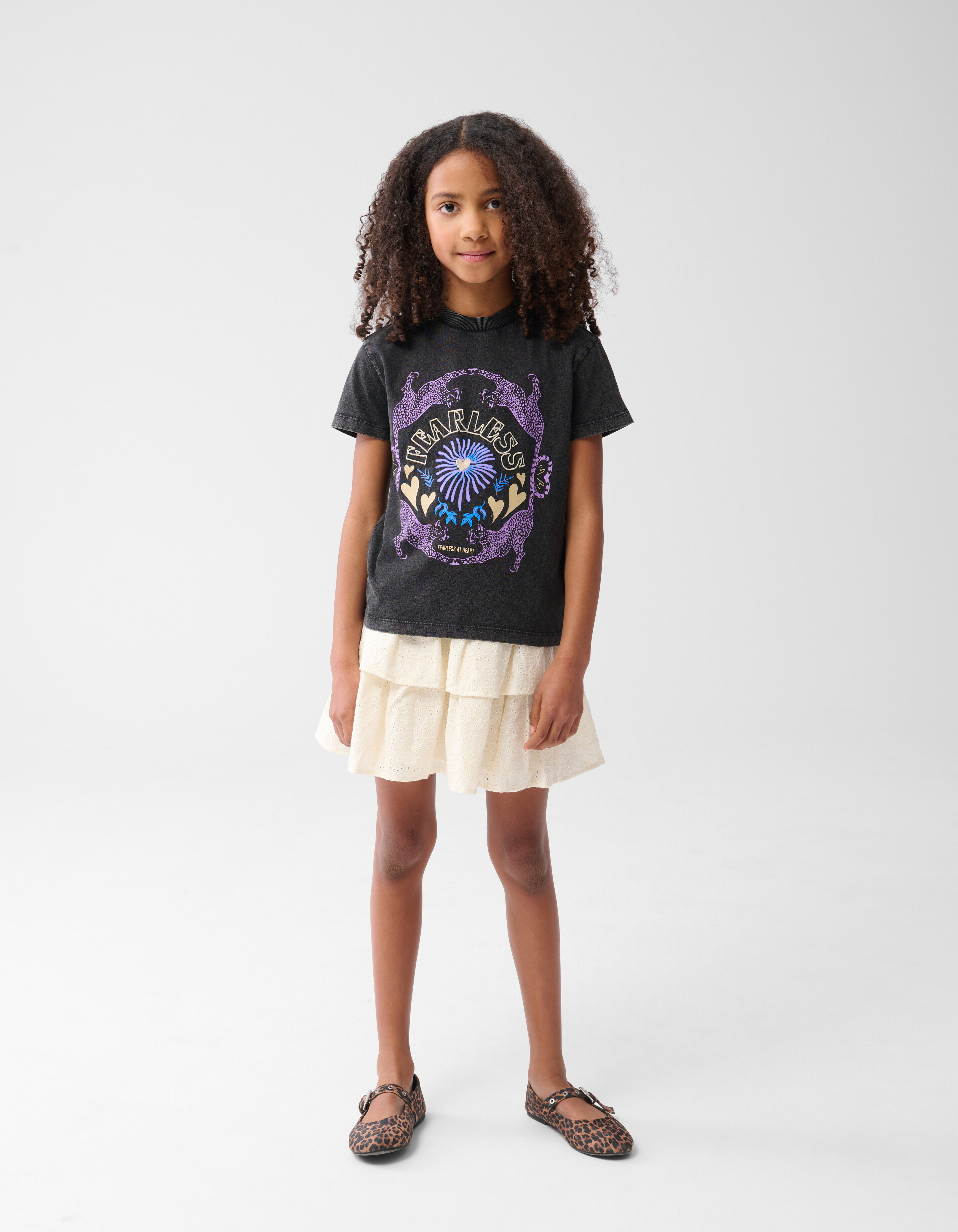 Fearless Artwork T-shirt Dunkelgrau SHOEBY GIRLS