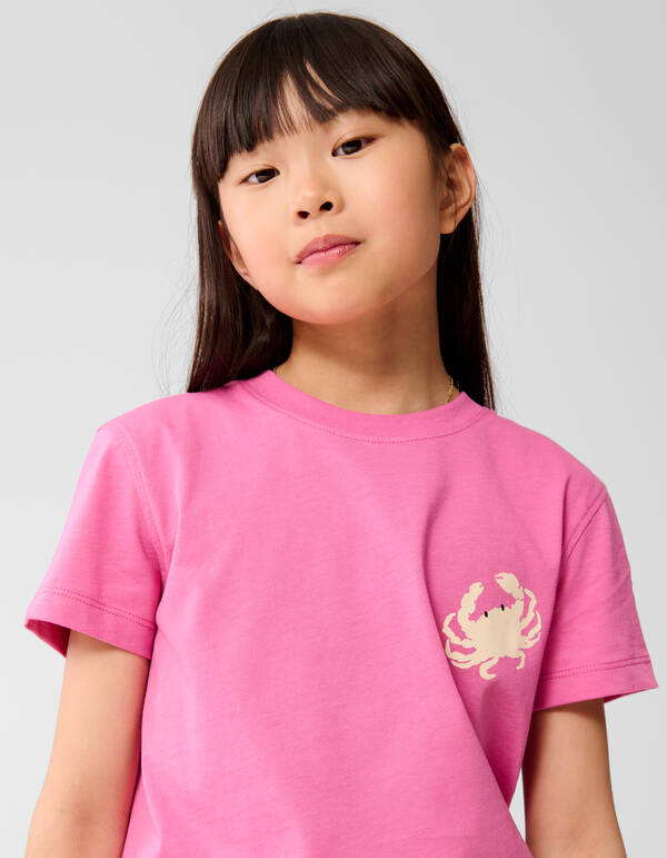 Beach Club Artwork T-shirt Rosa SHOEBY GIRLS