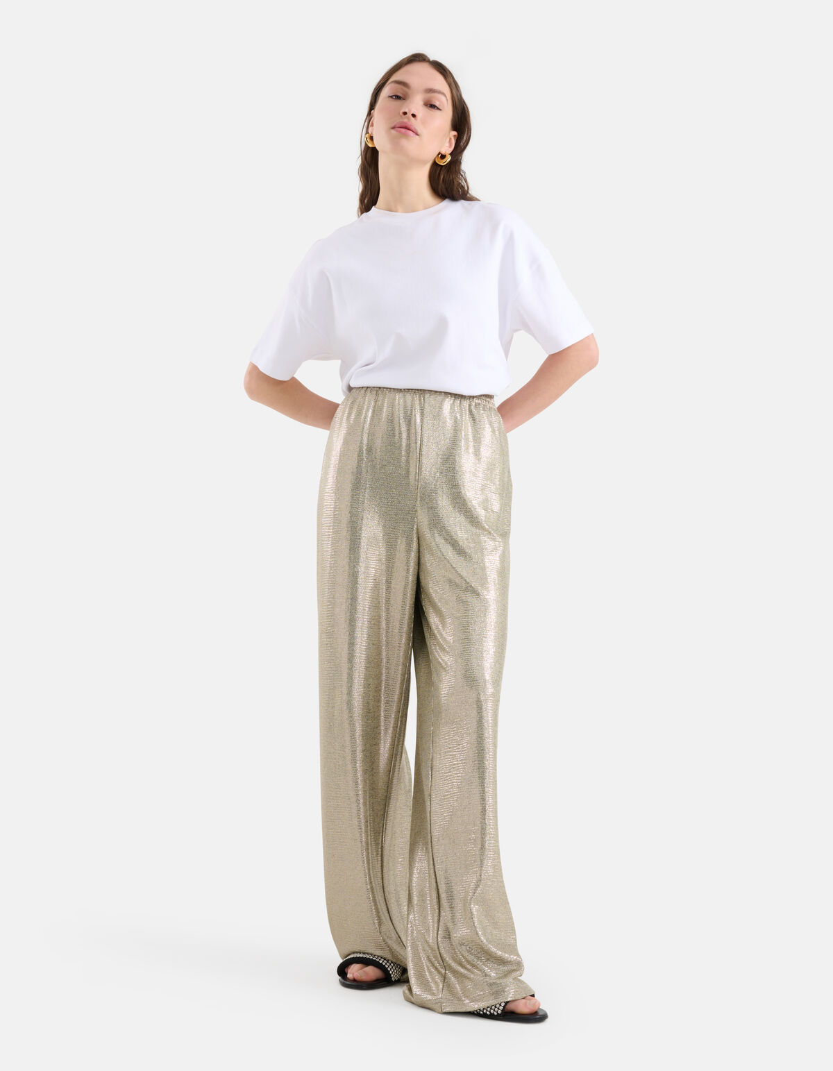 Beschichtete Hose Silber SHOEBY WOMEN