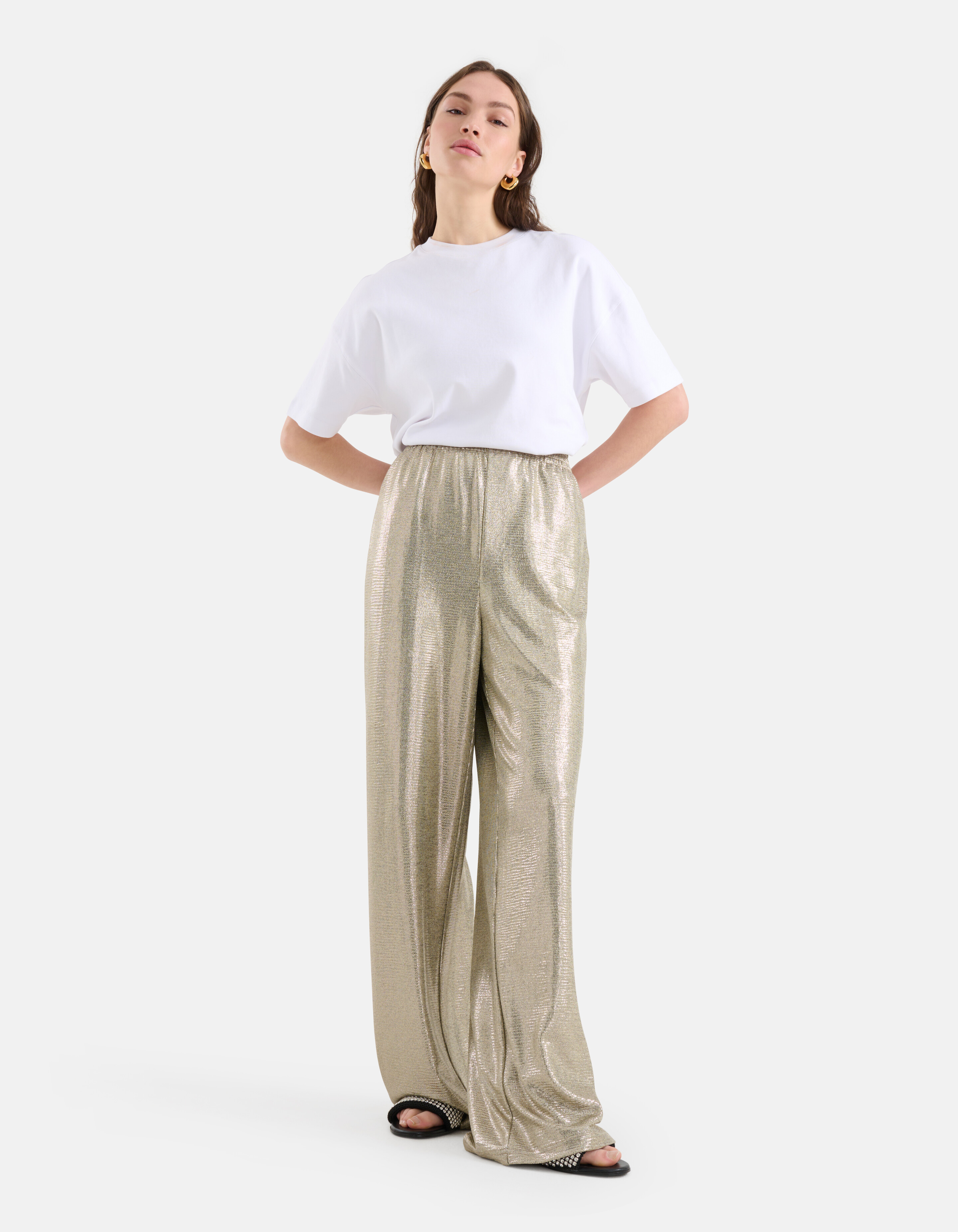 Beschichtete Hose Silber SHOEBY WOMEN
