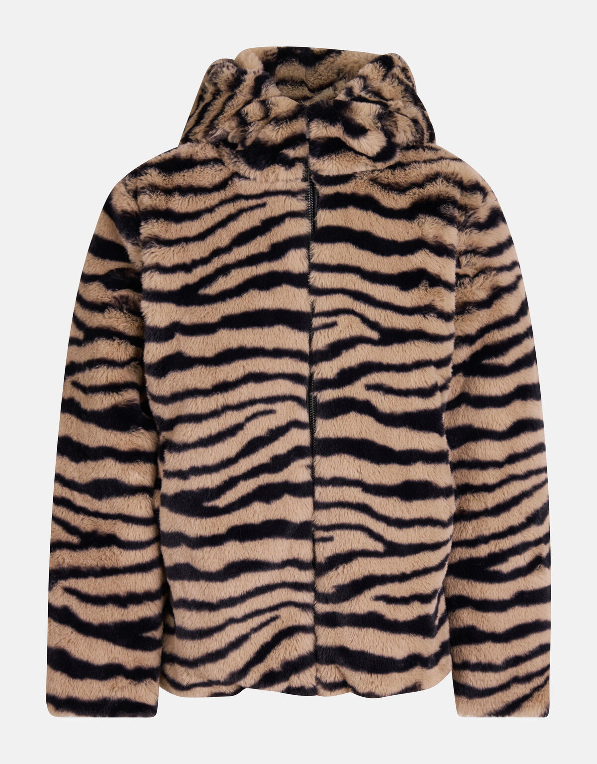 Bedruckte Kunstpelzjacke Braun SHOEBY GIRLS