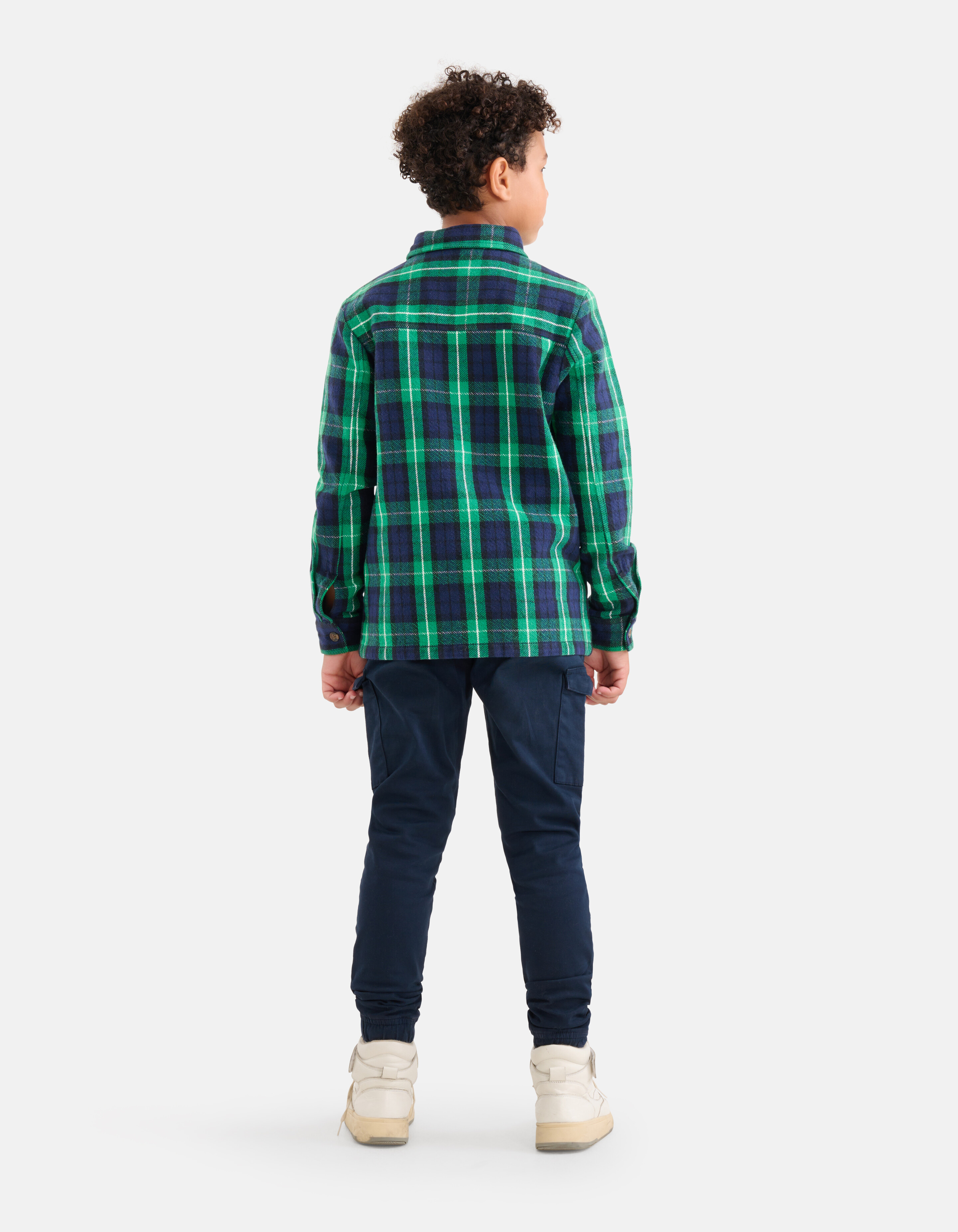 Weiches kariertes Hemd Grün SHOEBY BOYS