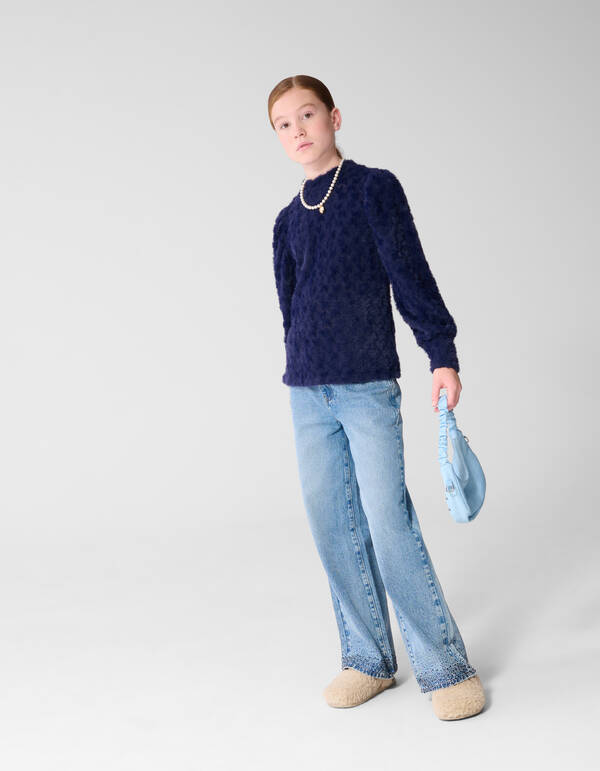Fluffy Top Dunkelblau SHOEBY GIRLS