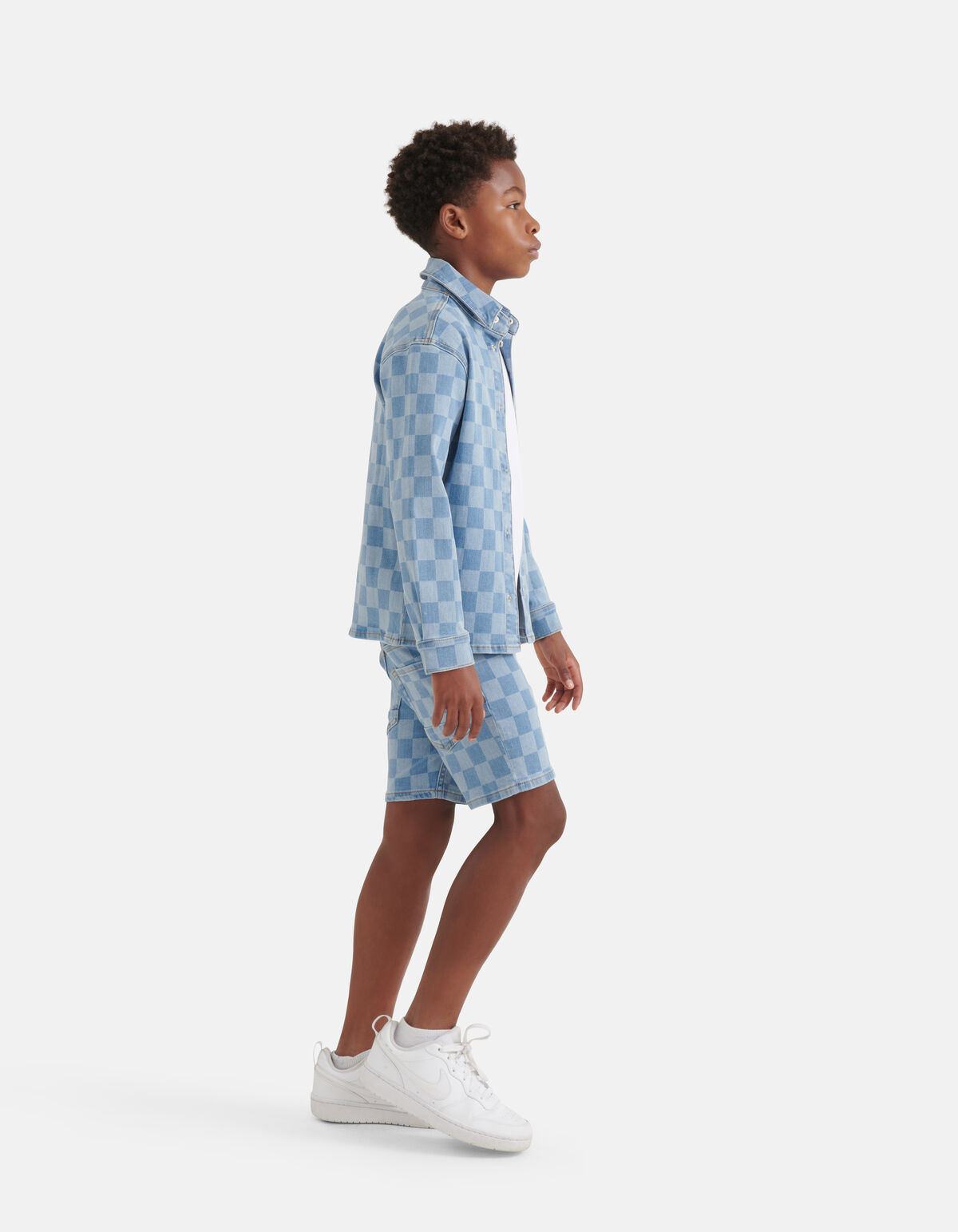 Karo-Denim-Overshirt Mediumstone SHOEBY BOYS
