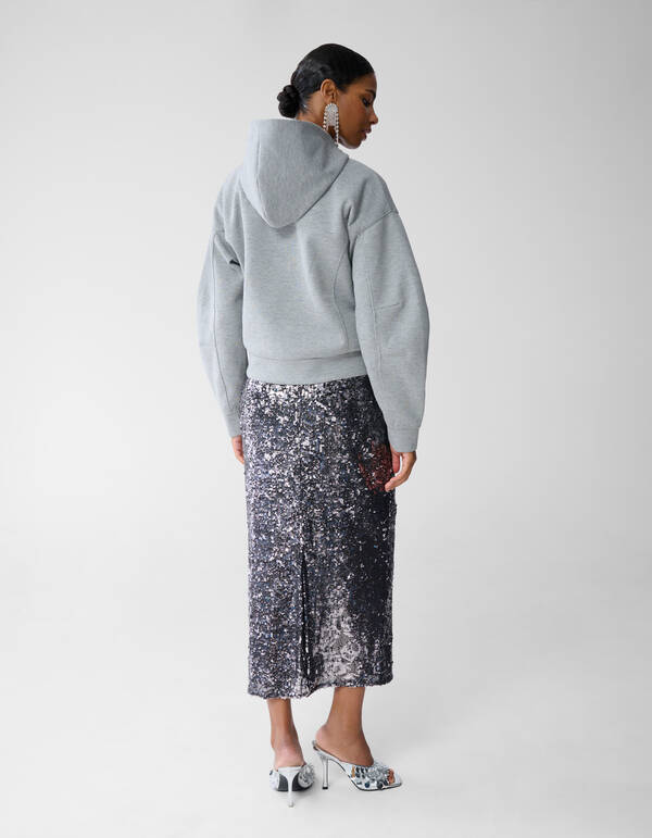 Oversized-Strickjacke Hellgrau By Fred SHOEBY WOMEN