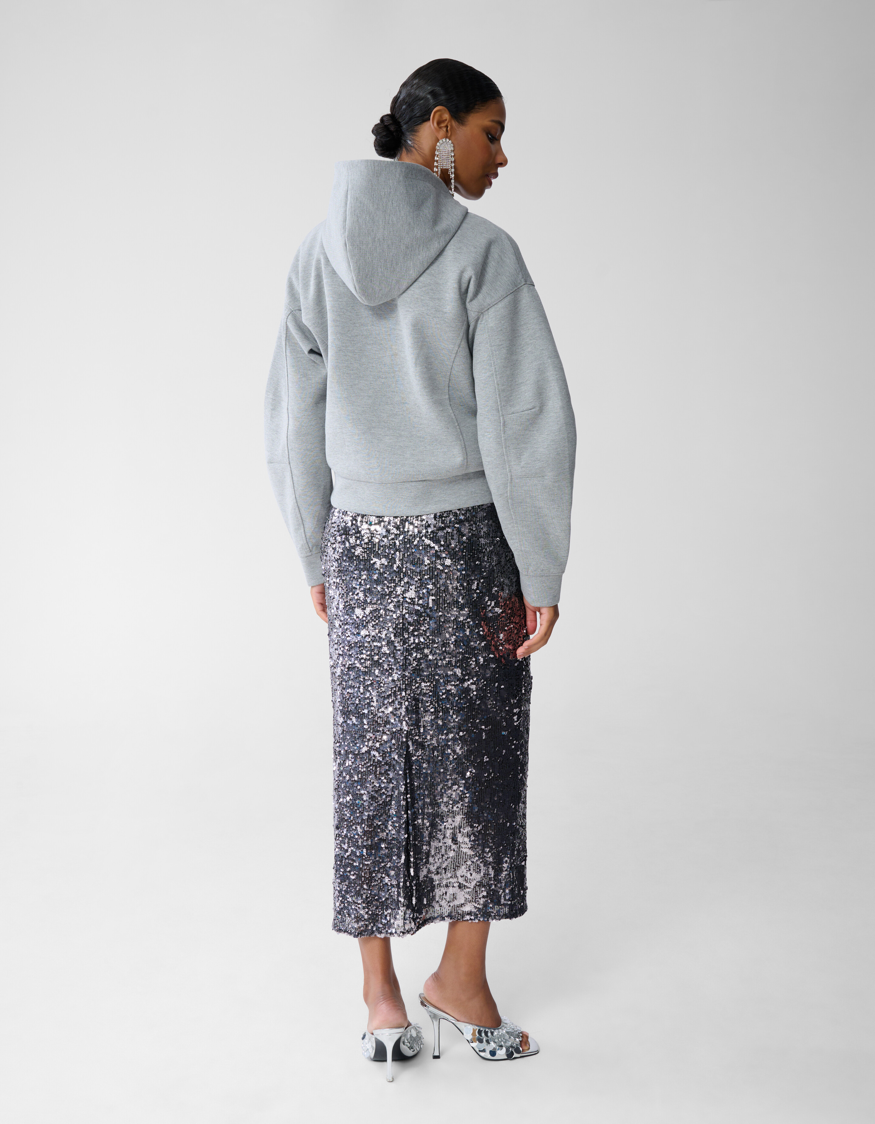 Oversized-Strickjacke Hellgrau By Fred SHOEBY WOMEN
