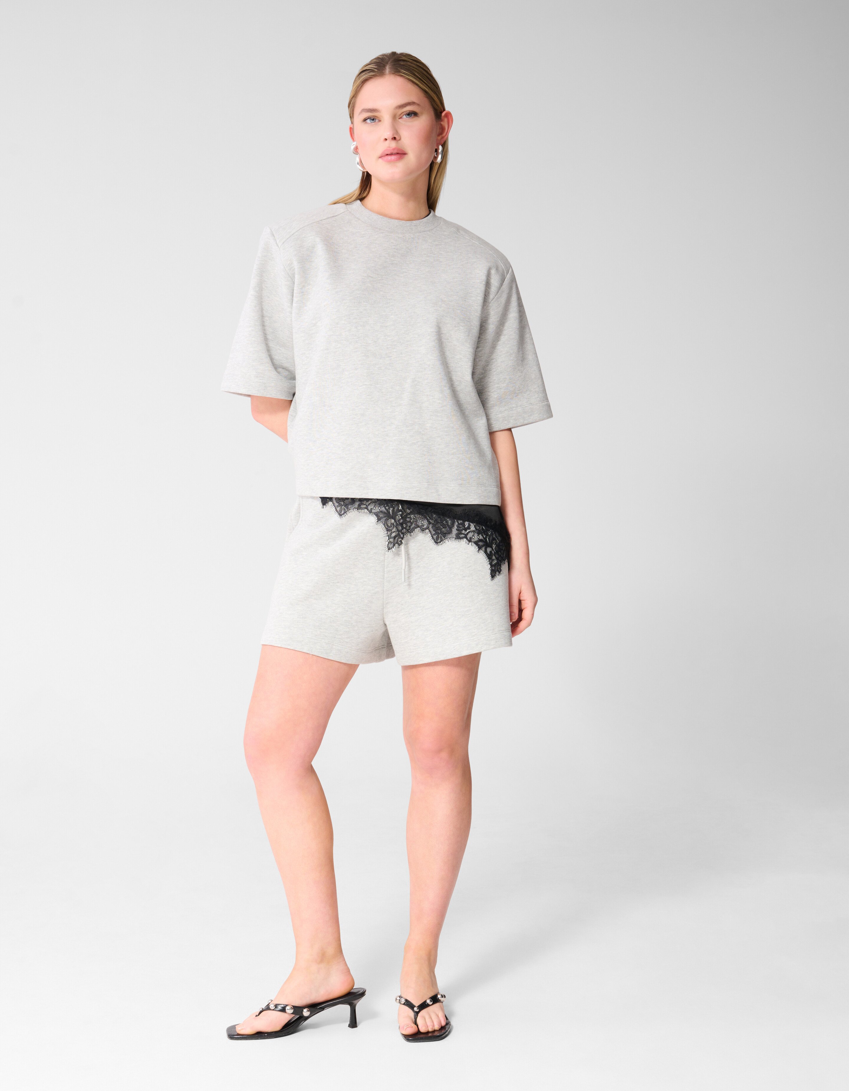 Sweatshort Hellgrau SHOEBY WOMEN