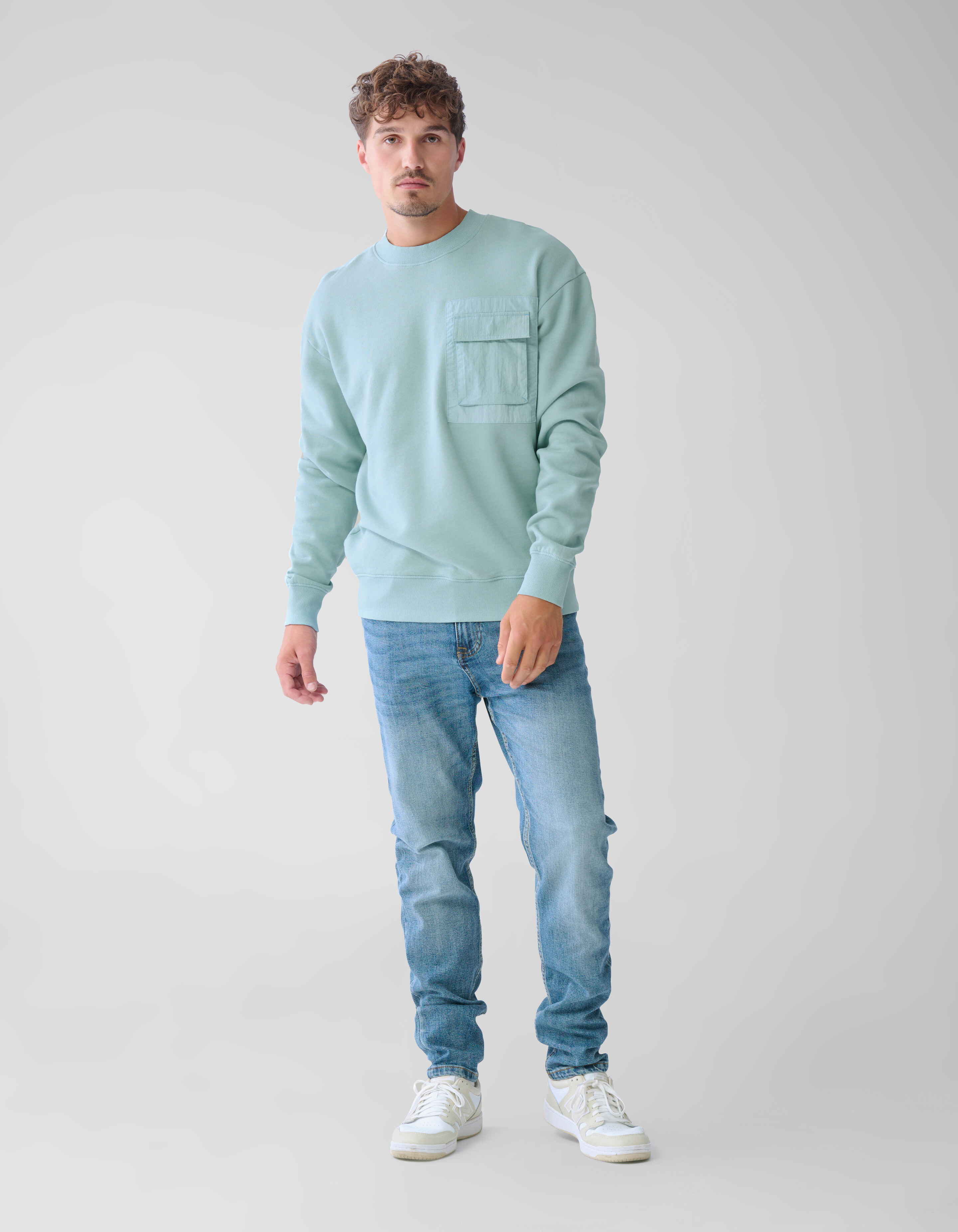 Taschenpullover Hellblau SHOEBY MEN