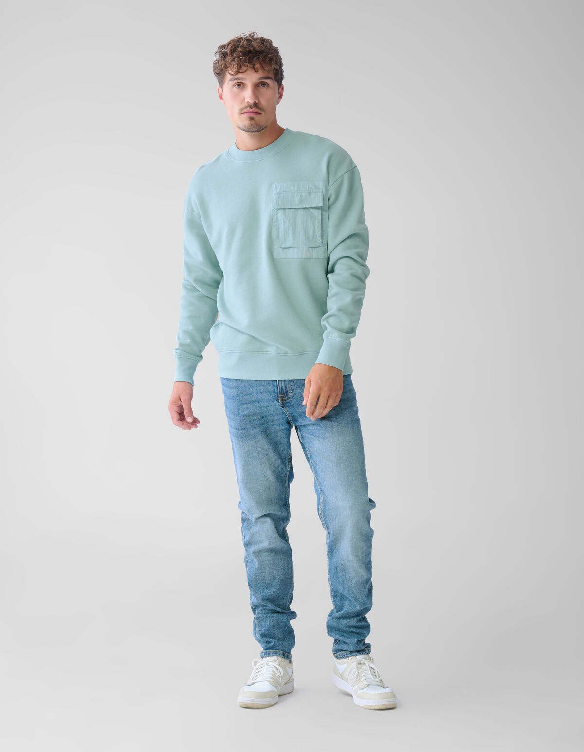 Taschenpullover Hellblau SHOEBY MEN