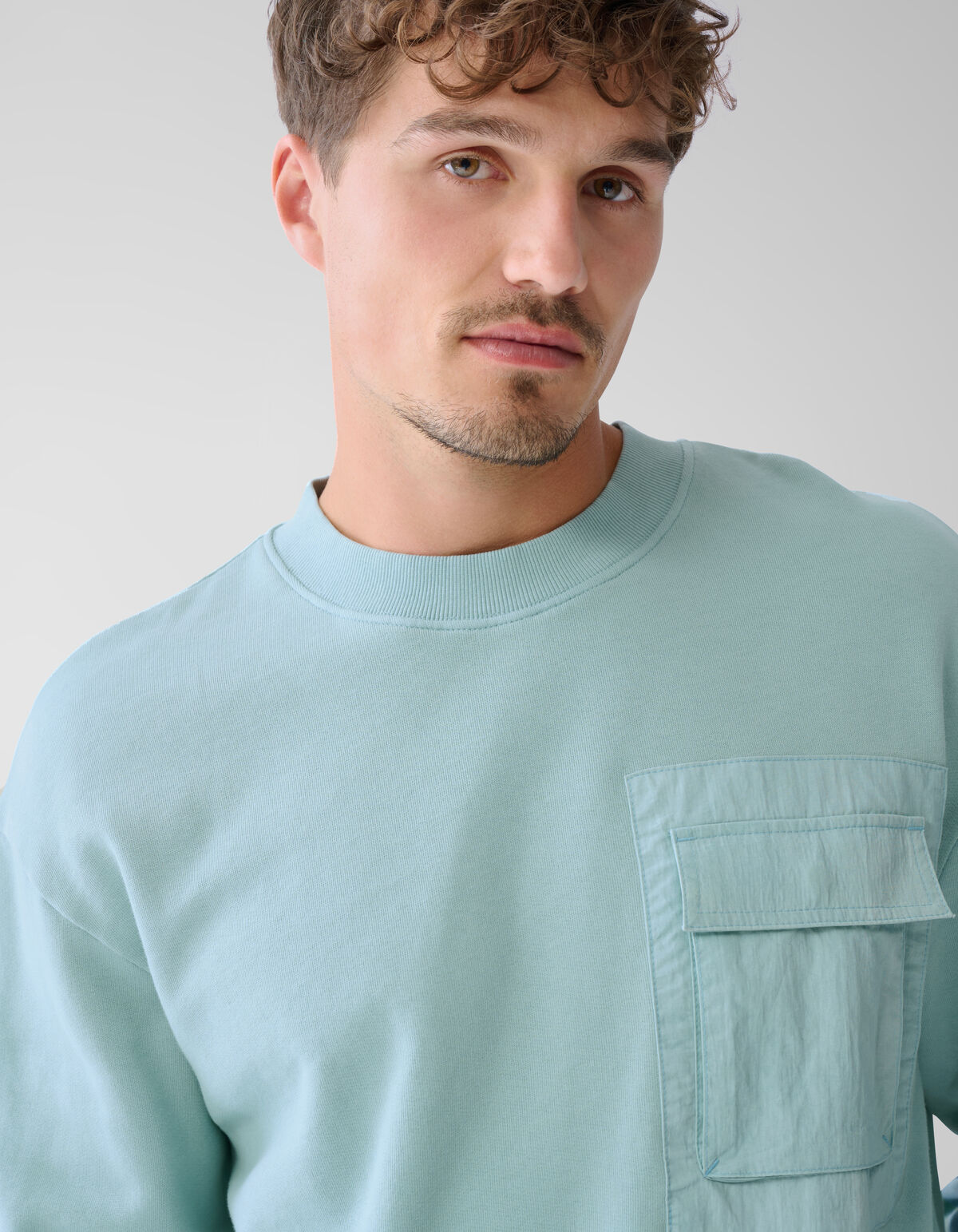 Taschenpullover Hellblau SHOEBY MEN