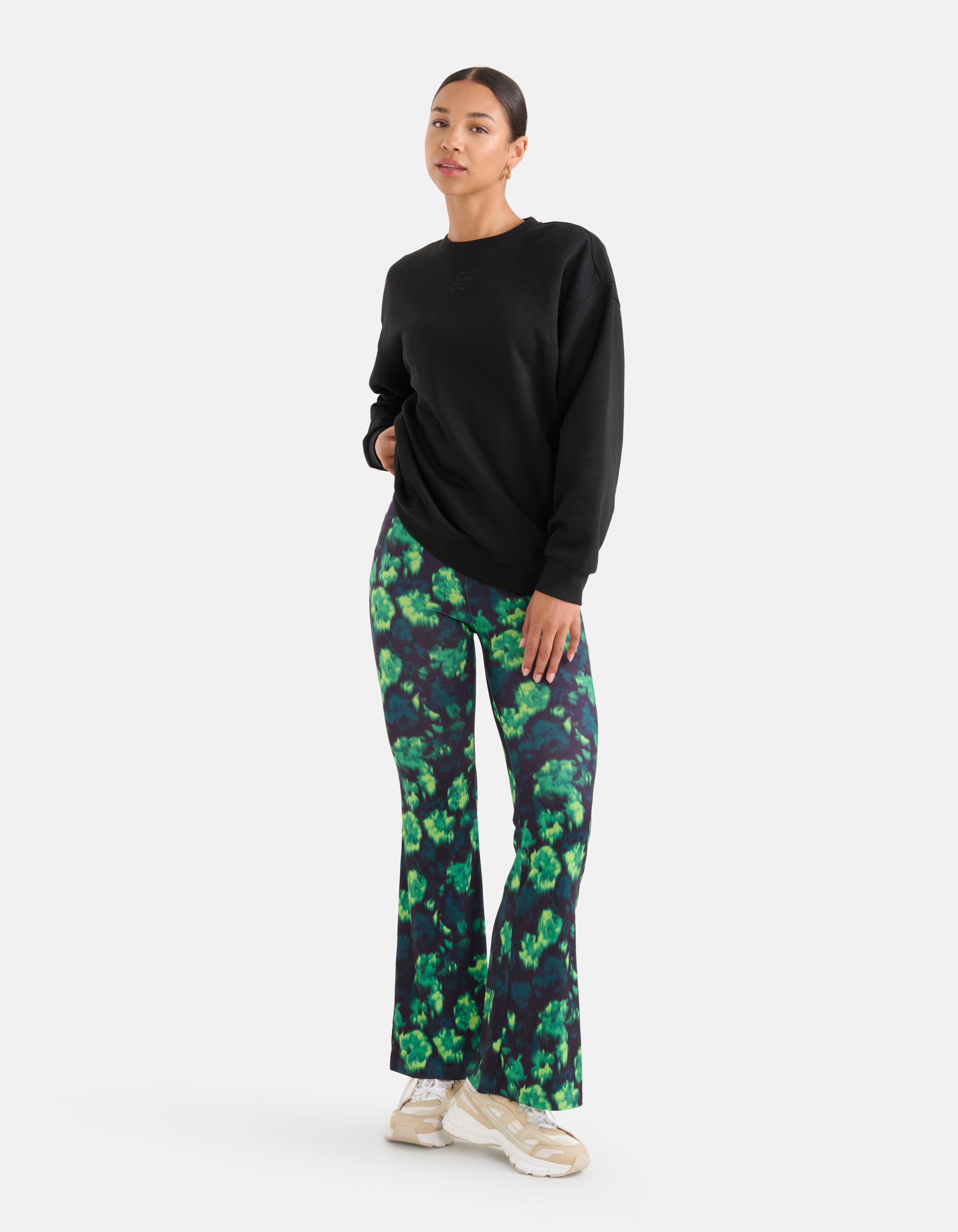Flared Broek Groen SHOEBY WOMEN