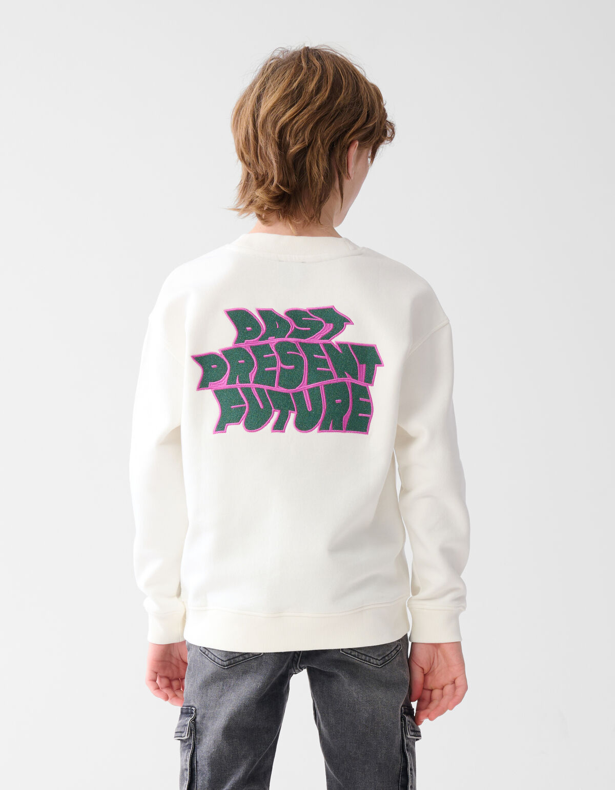 Textdruck Pullover Off White SHOEBY BOYS