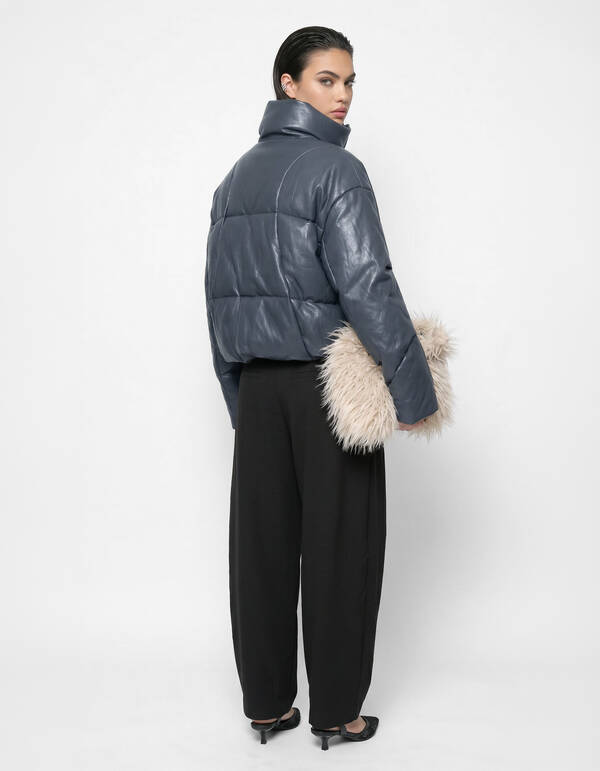 Pufferjacke in Oversize-Passform Dunkelgrau SHOEBY WOMEN