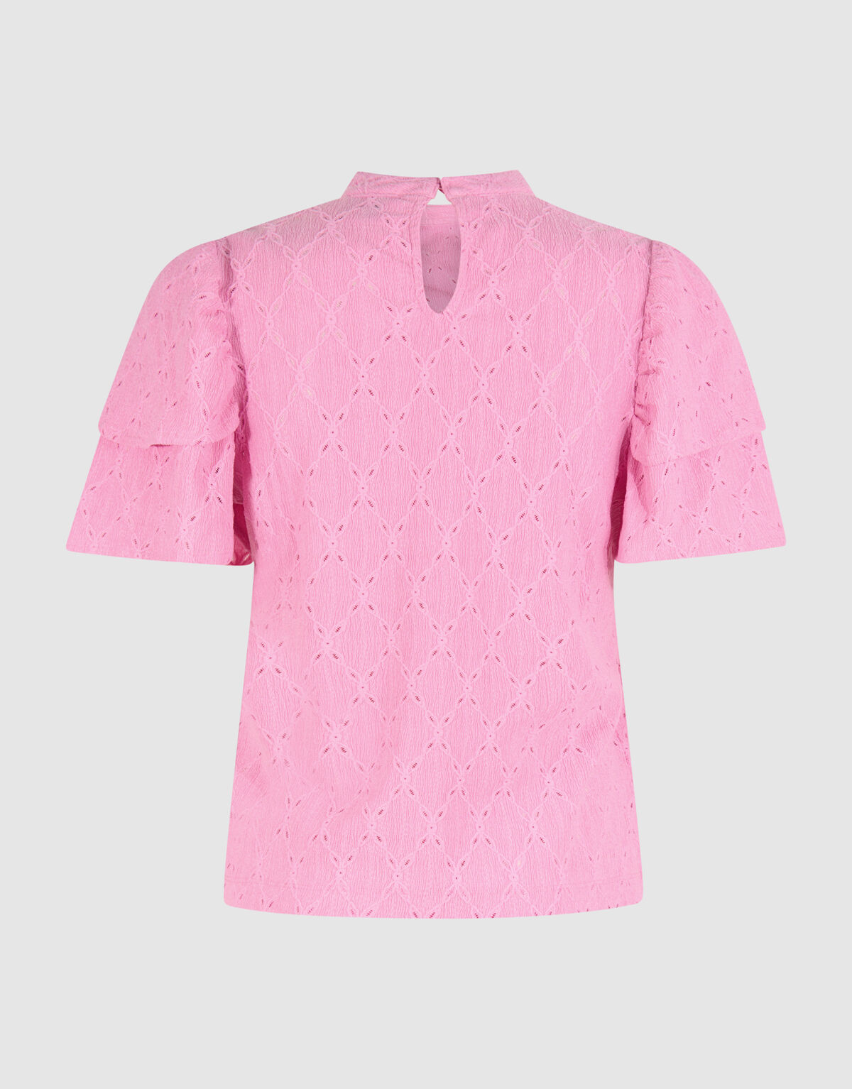 Ajour Rüschen-Top Rosa SHOEBY WOMEN
