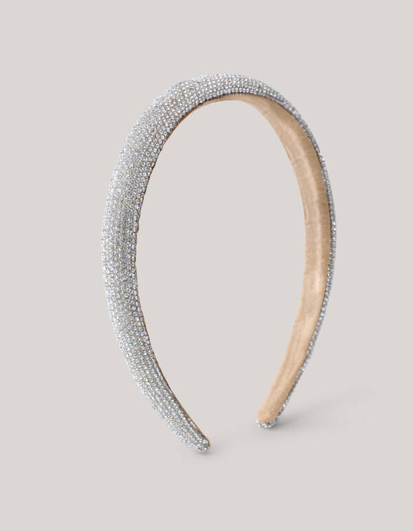 Strass-Haarband Silber SHOEBY ACCESSOIRES