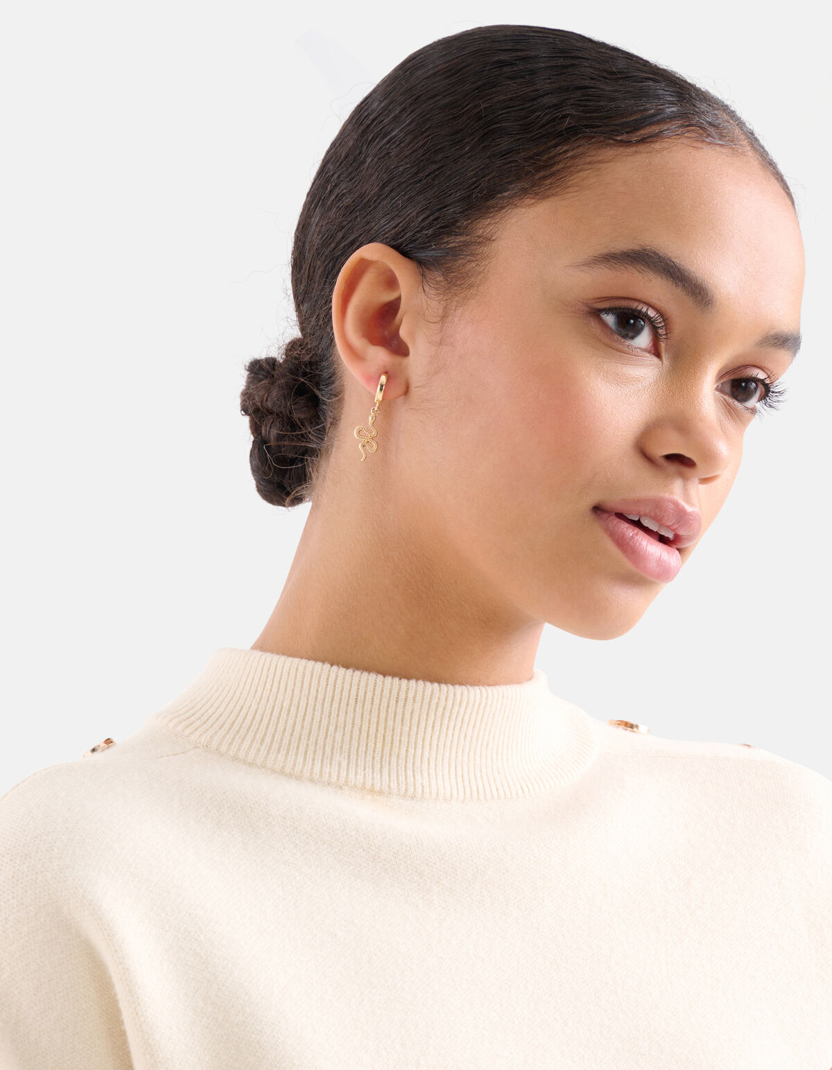 Schlangen-Ohrringe Gold SHOEBY ACCESSOIRES