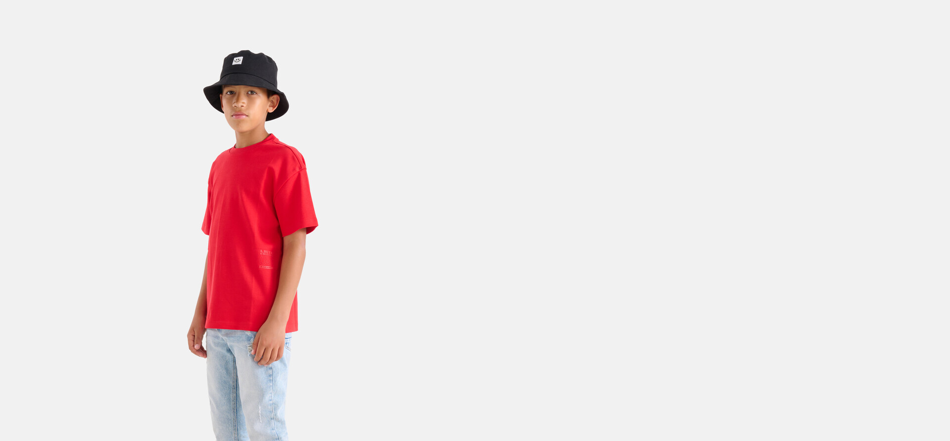 Schweres Basic-T-Shirt Rot SHOEBY BOYS
