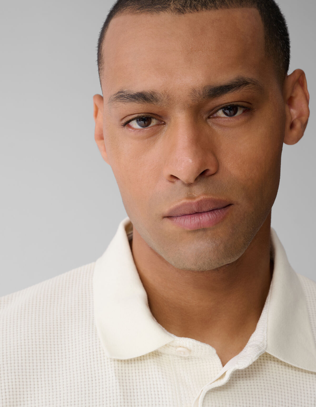 Struktur Jersey Polo Off White SHOEBY MEN