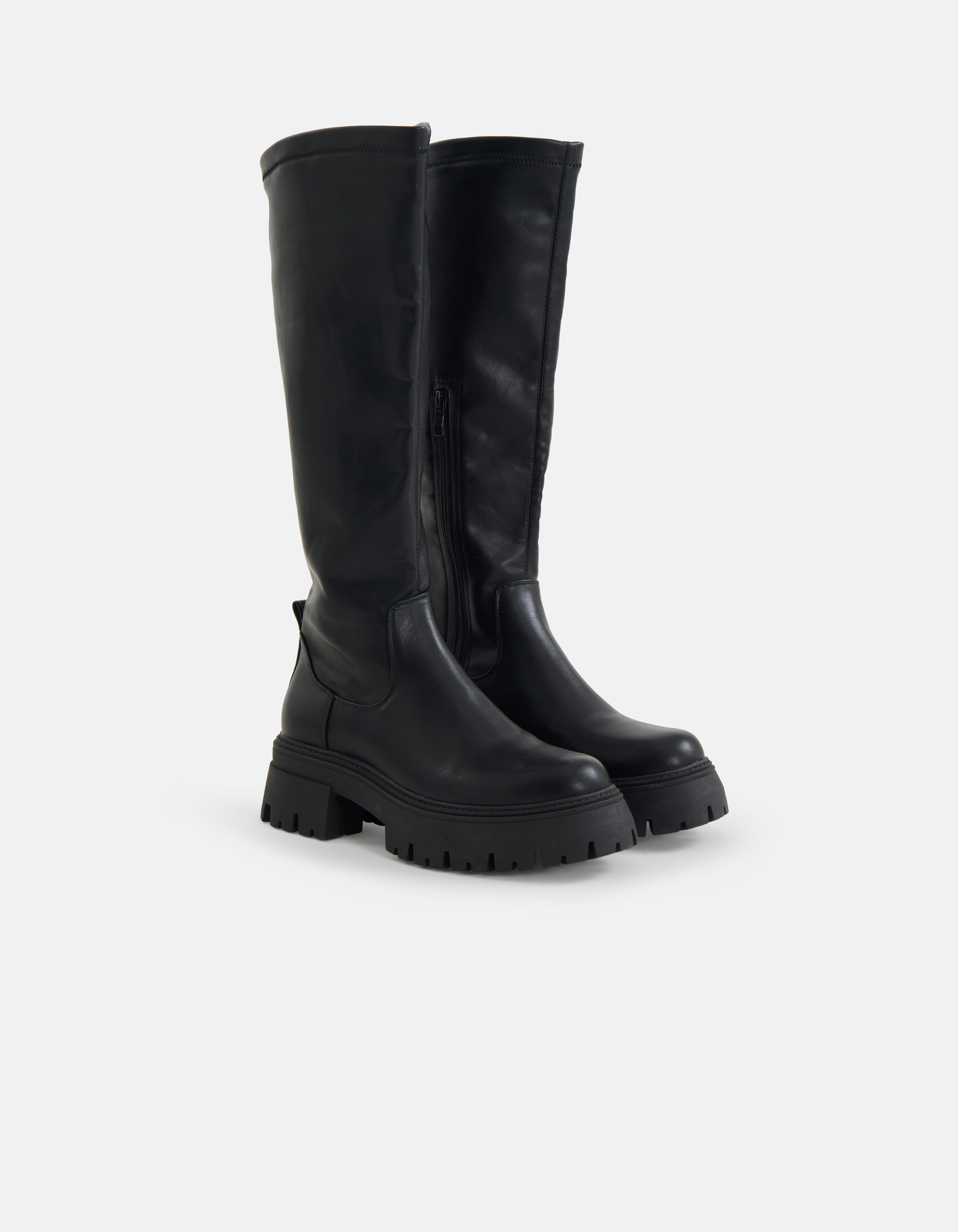 Chunky Stretch Stiefel Schwarz SHOEBY SHOES