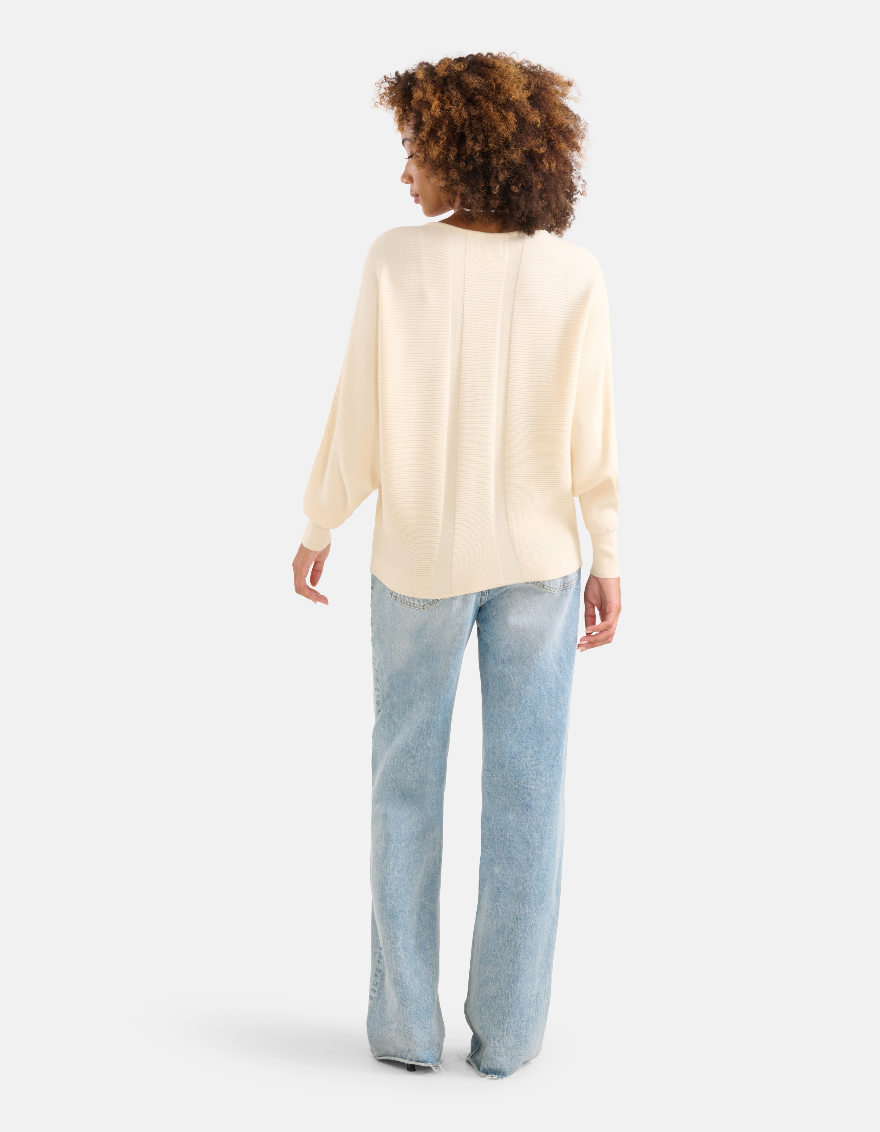 Oversized Trui Gebroken Wit SHOEBY WOMEN