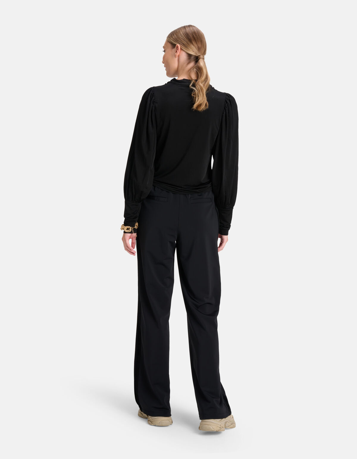 Wasserfall-Top Schwarz By Mieke SHOEBY WOMEN