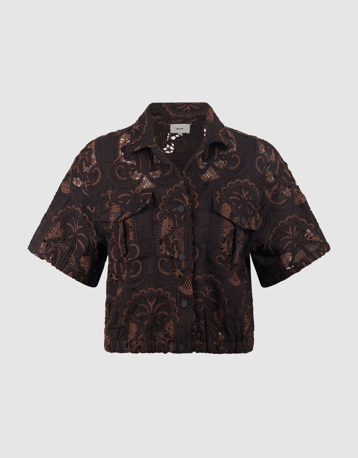 Stickbluse Dunkelbraun von Mieke SHOEBY WOMEN