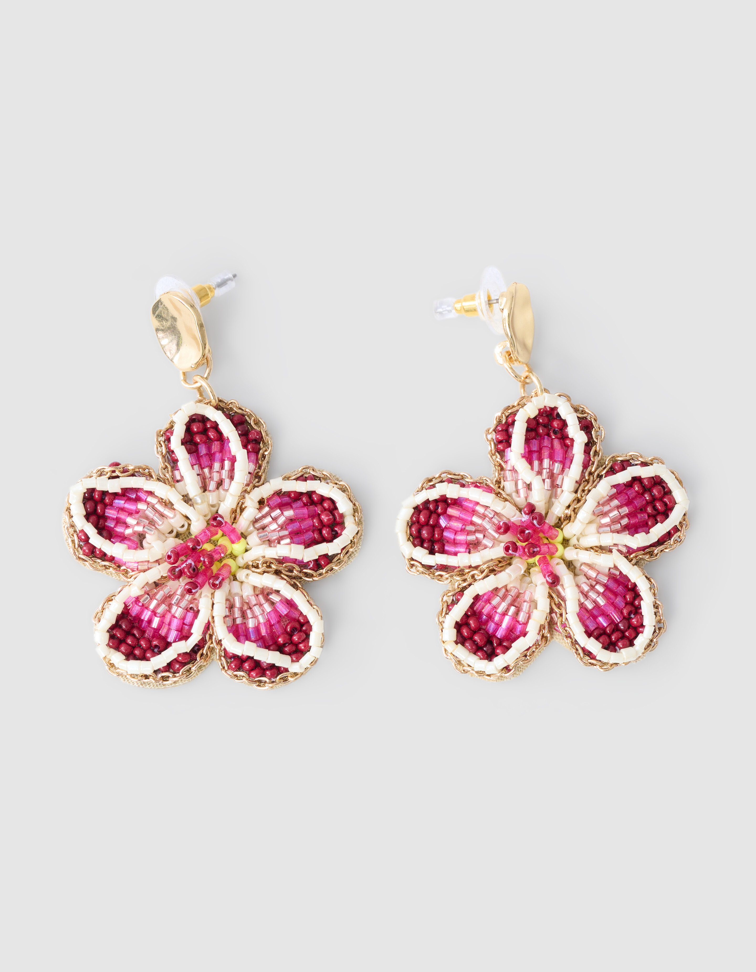 Tropische Ohrringe Rosa SHOEBY ACCESSOIRES