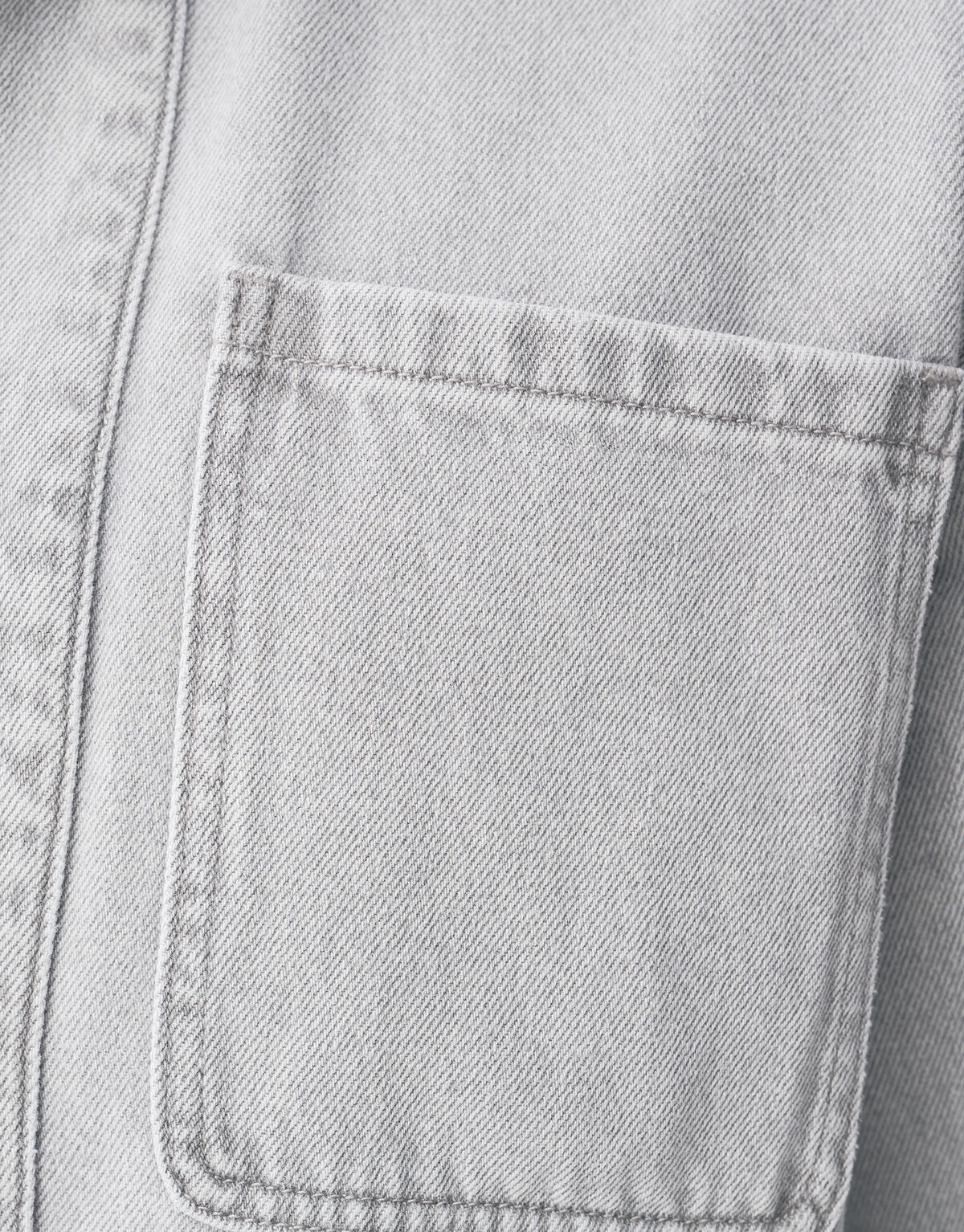 Patched Denim Überhemd Grau SHOEBY MEN