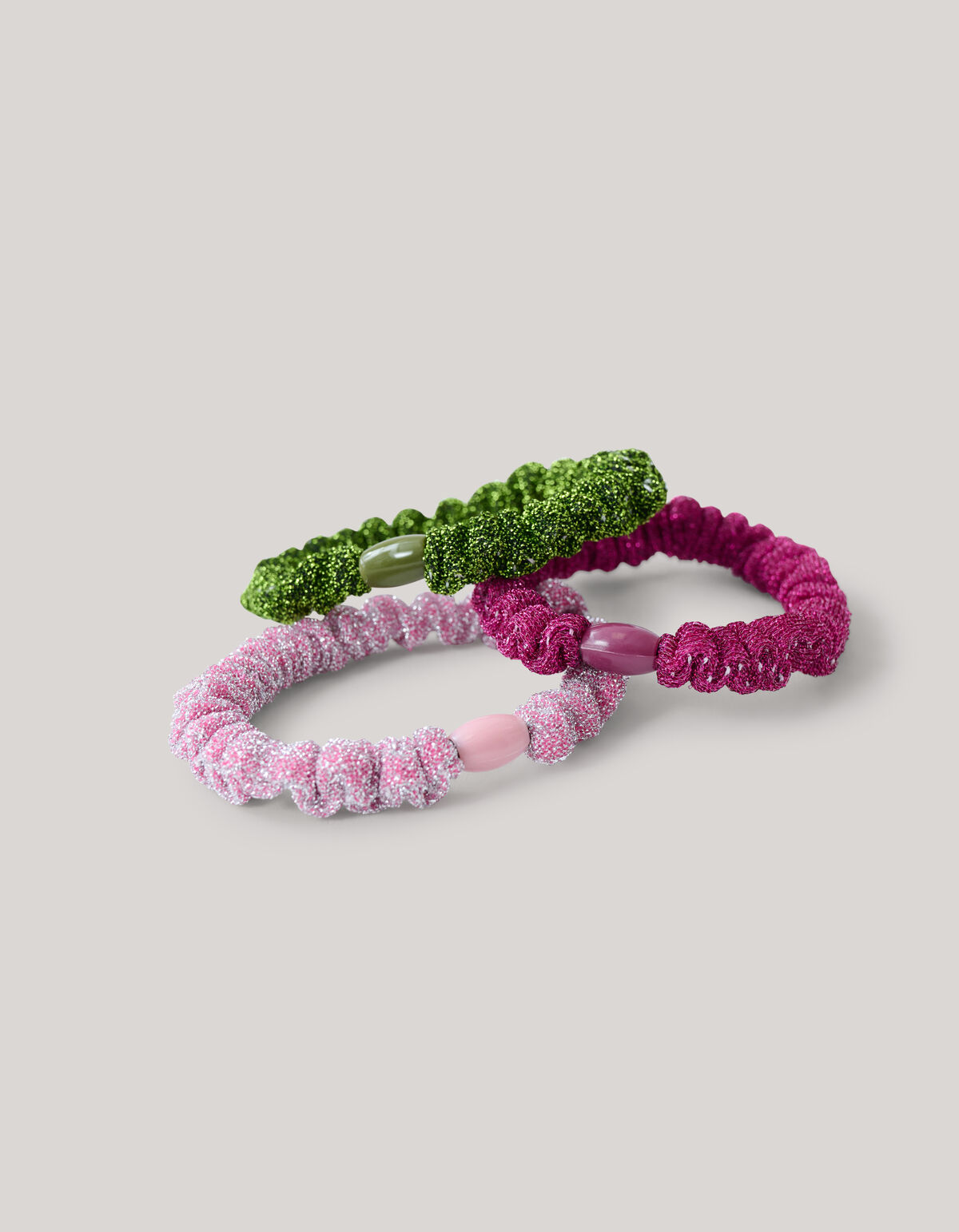 Glitzer-Gummiband-Set Mehrfarbig SHOEBY ACCESSOIRES