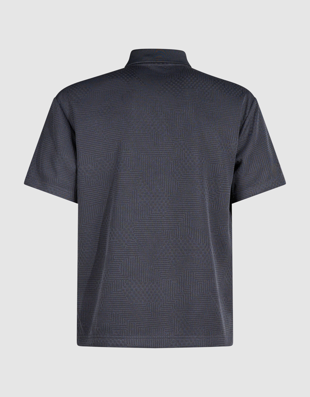 Structuur Zipper Polo Dunkelgrau SHOEBY MEN