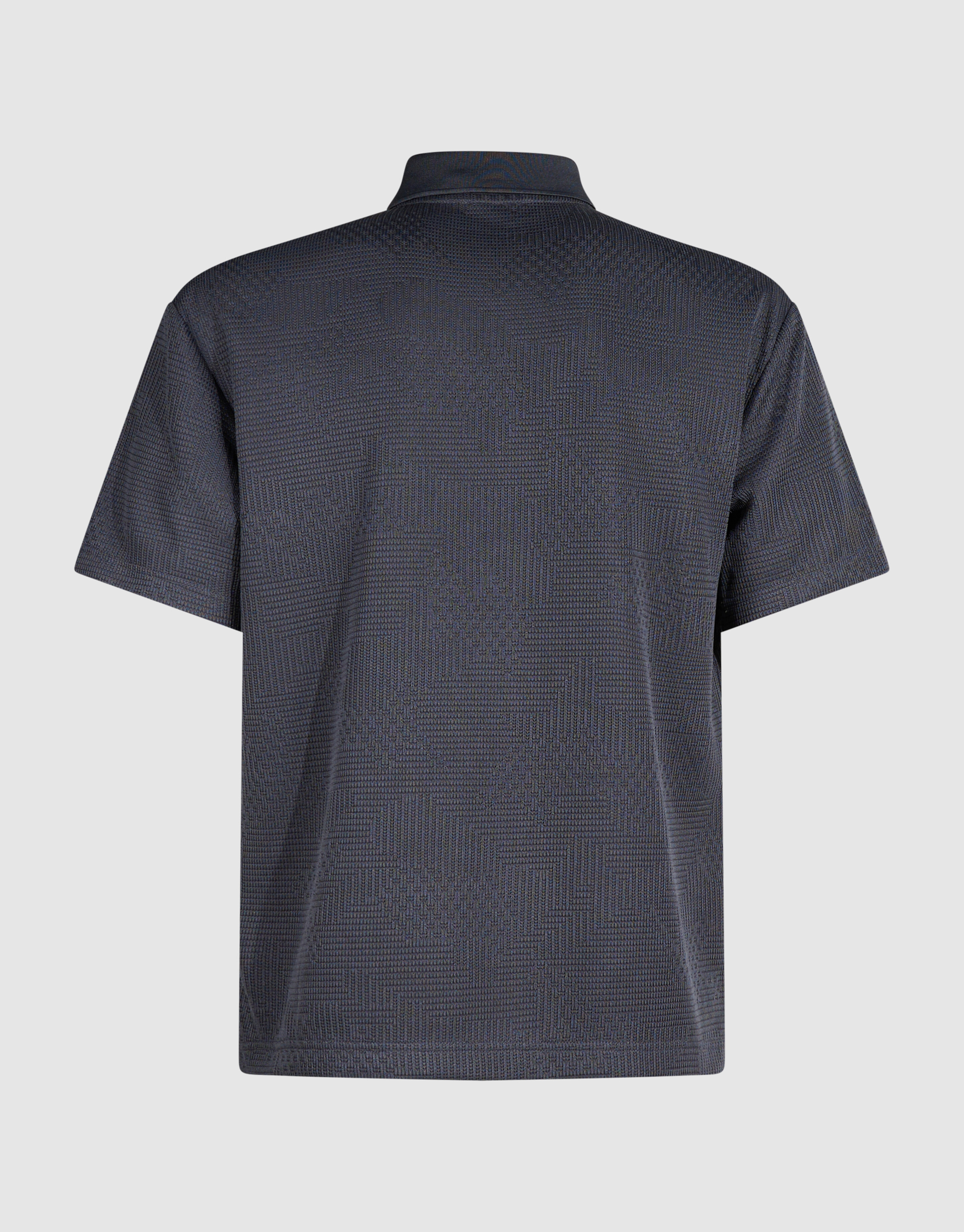 Structuur Zipper Polo Dunkelgrau SHOEBY MEN