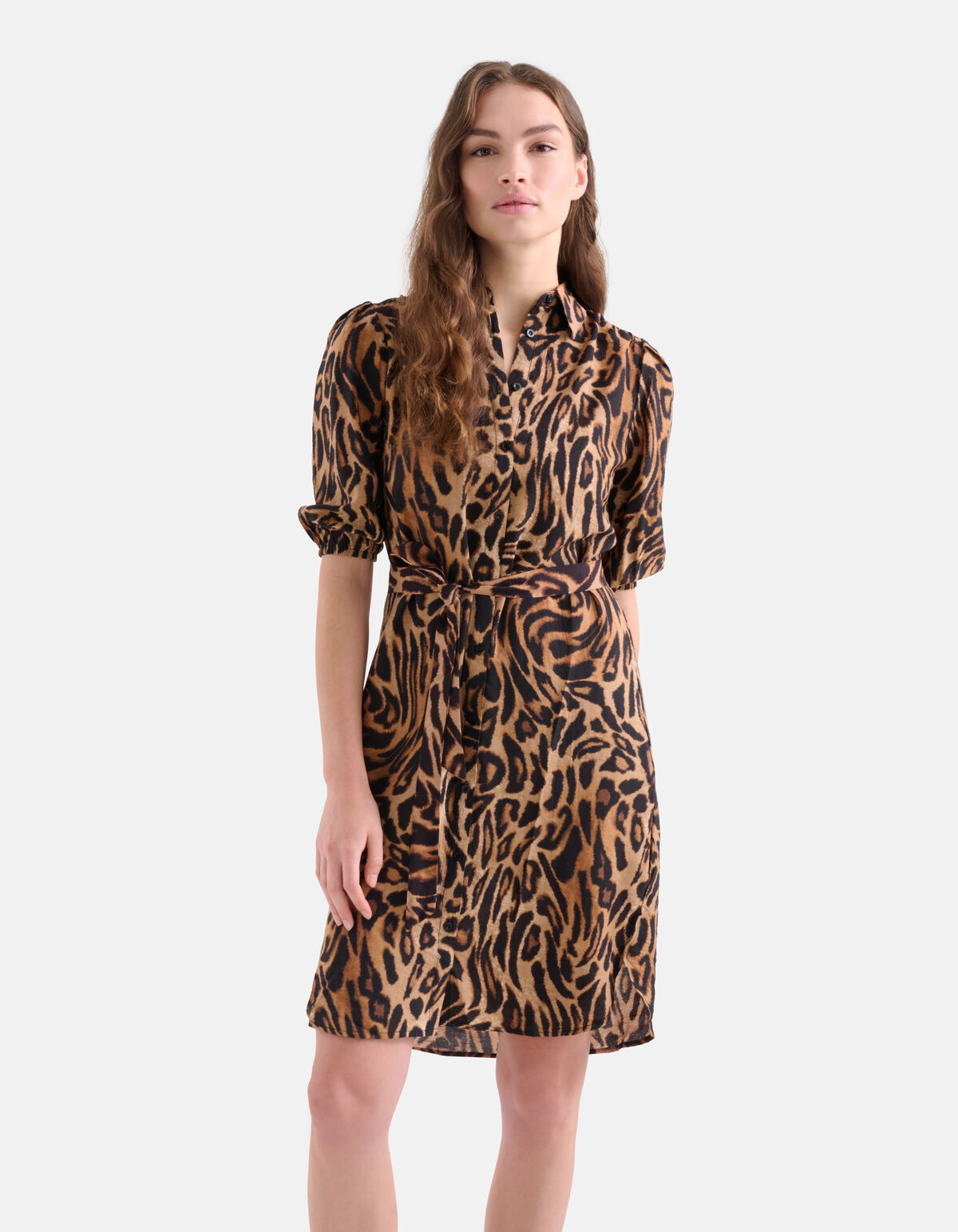 Kurzes Kleid mit Leopardenmuster SHOEBY WOMEN