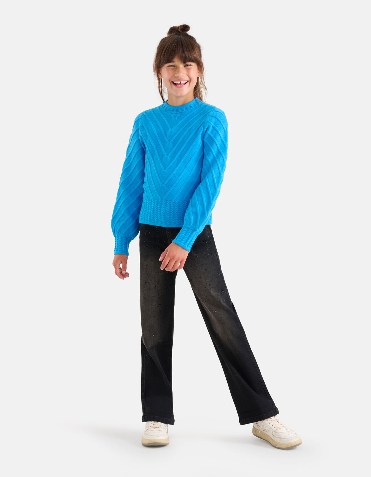 Diagonaler Pullover Blau SHOEBY GIRLS