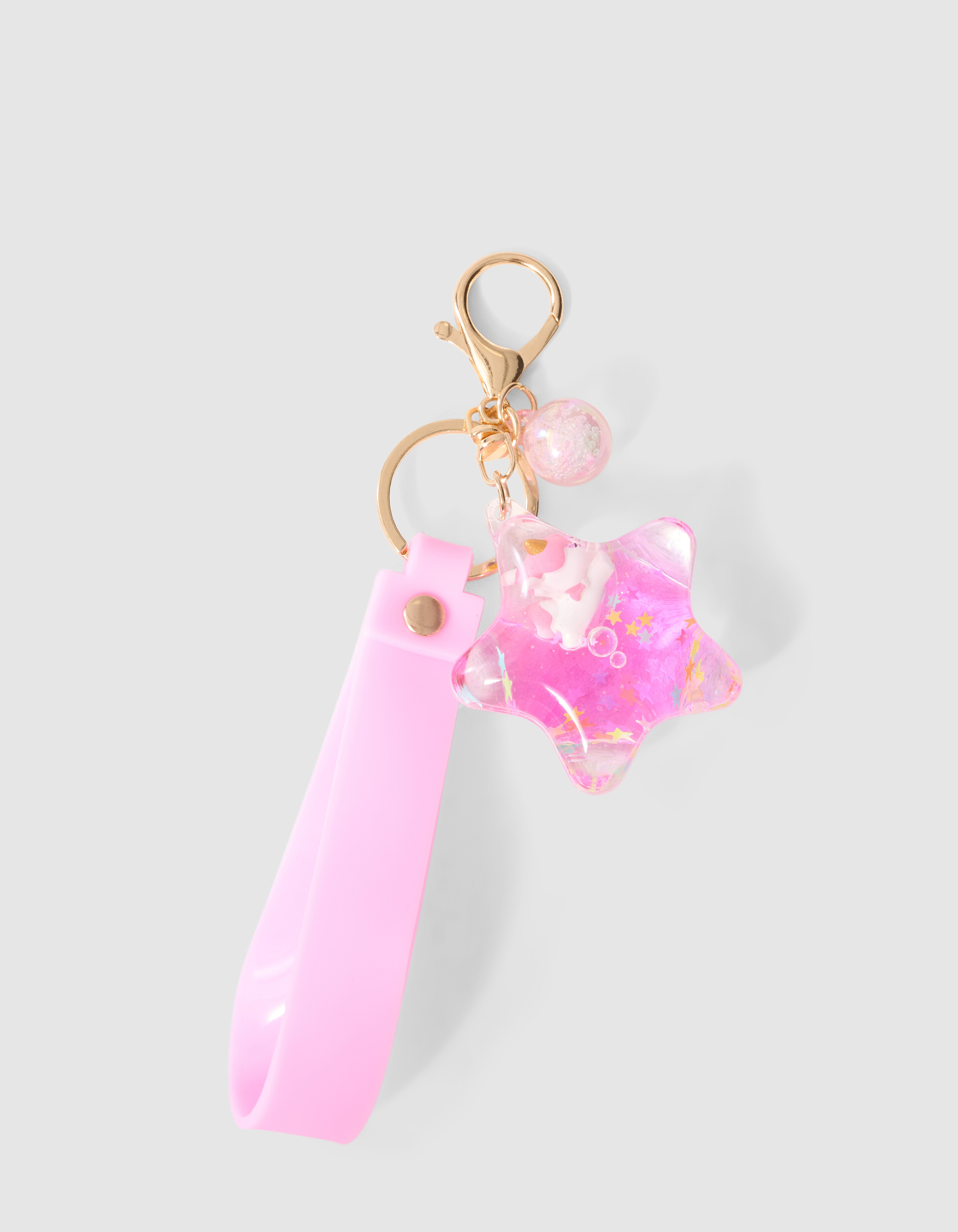 Schl&uuml;sselanh&auml;nger Mit Einhorn Und Stern Rosa SHOEBY ACCESSOIRES