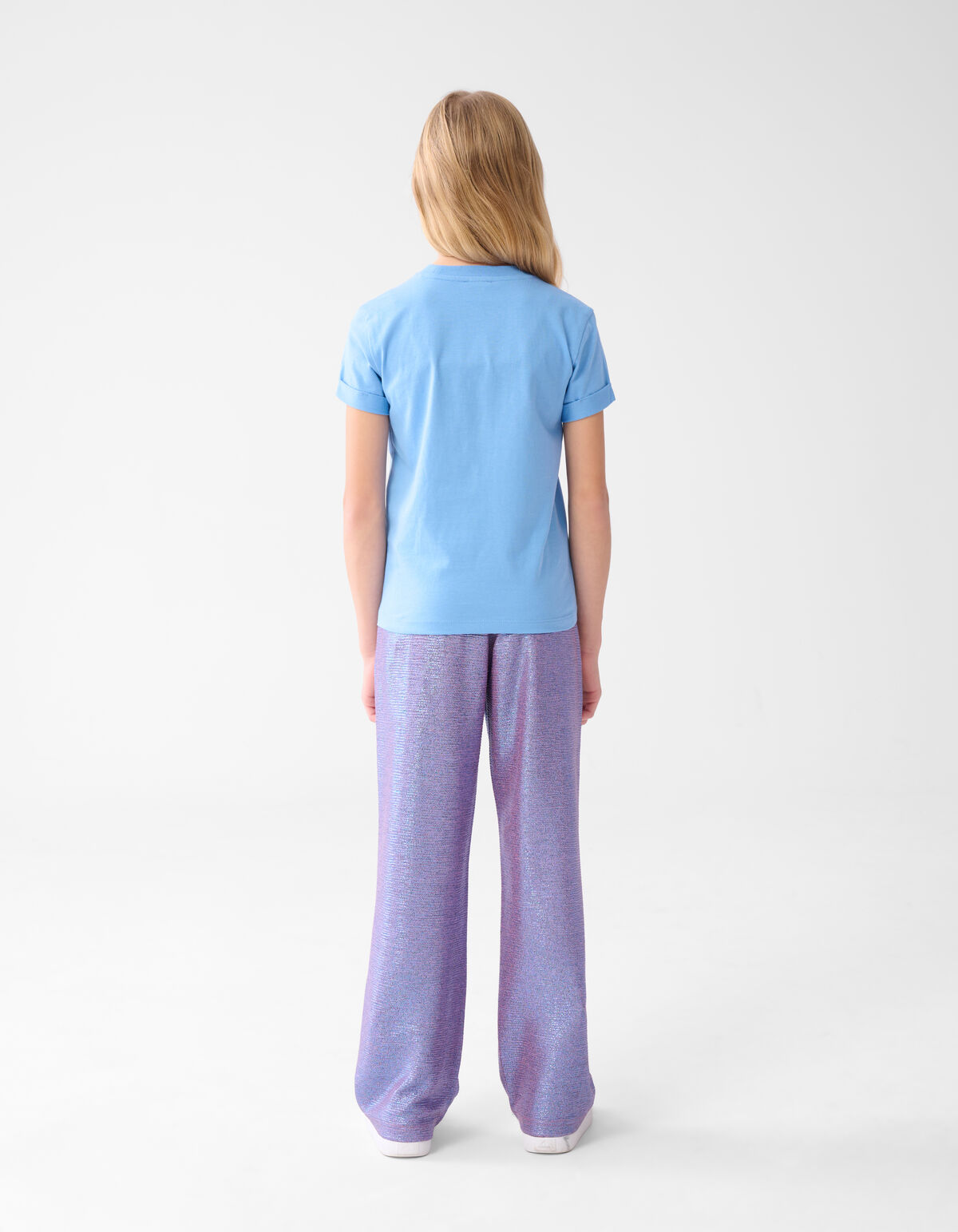 Metallische Hose mit weitem Bein Lila SHOEBY GIRLS