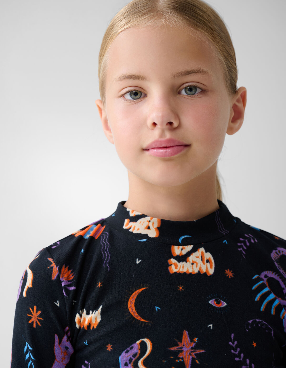 Bedrucktes Top Schwarz SHOEBY GIRLS