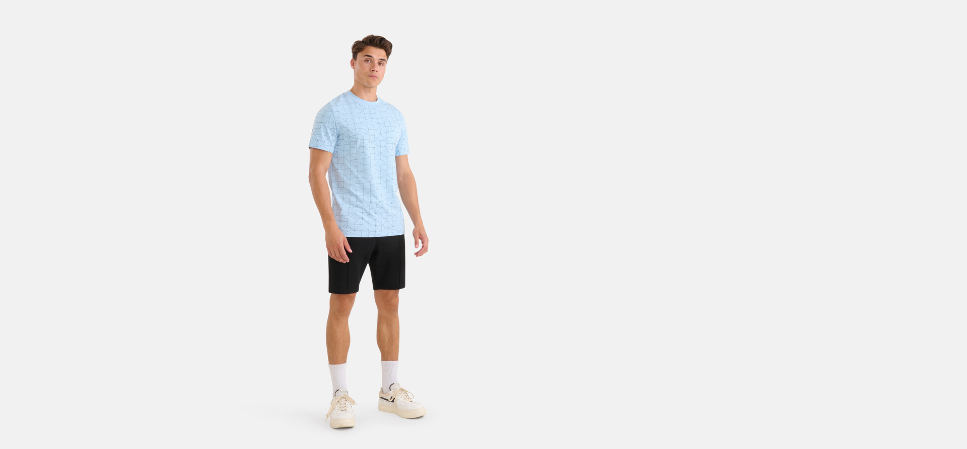 Structuur Short Zwart SHOEBY MEN