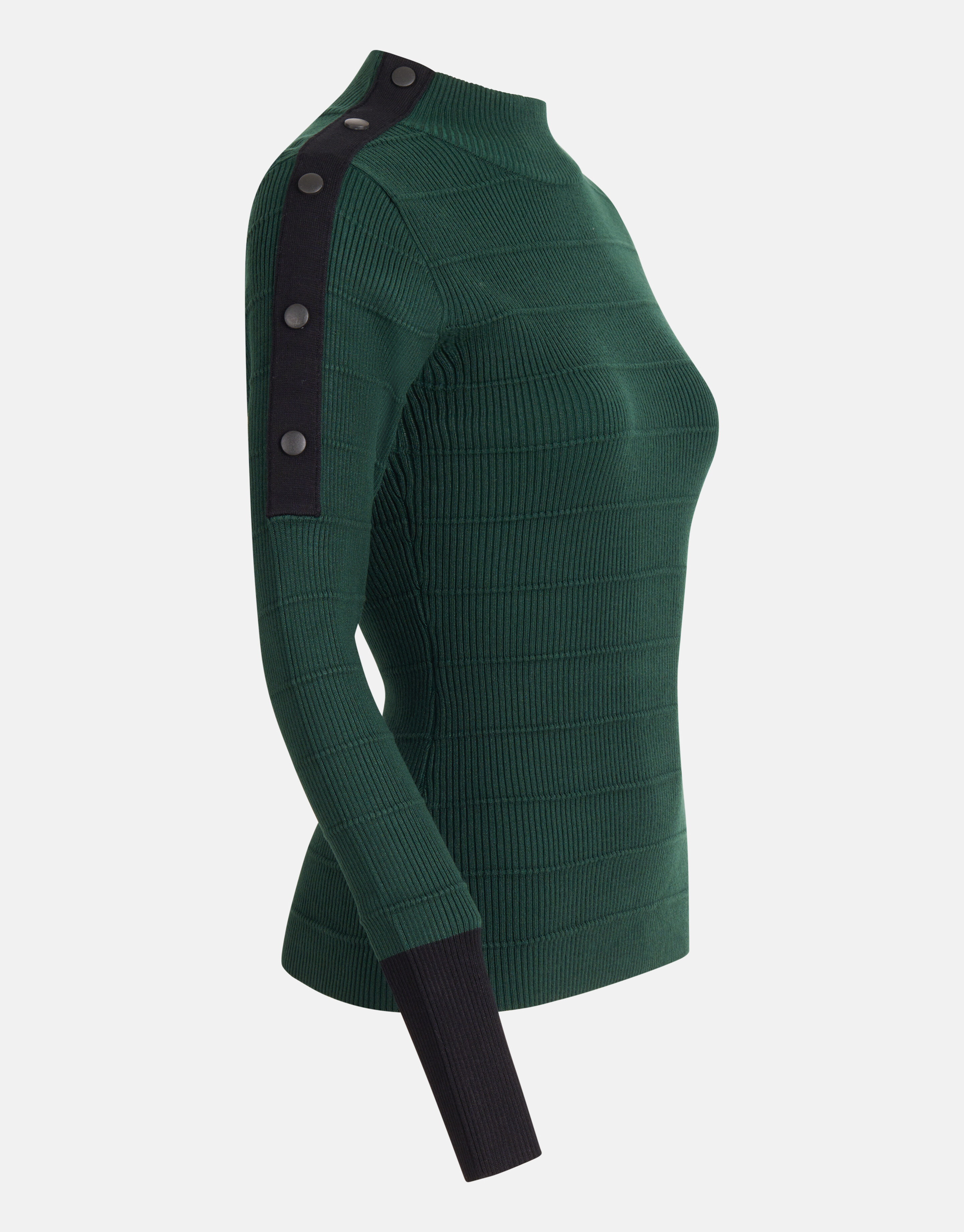 Knopfleiste Pullover Dunkelgrün SHOEBY WOMEN